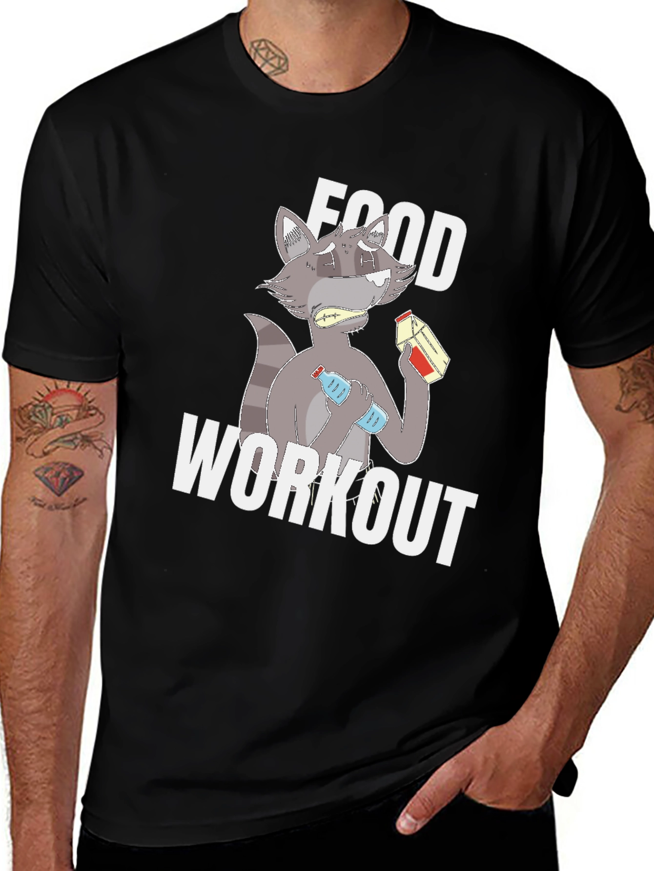 Variant 10 of Funny Food Workout Graphic T-Shirt