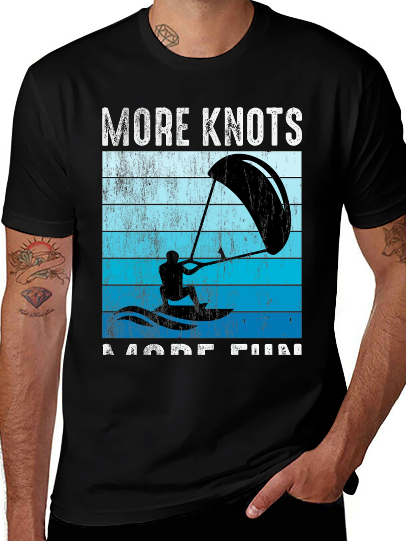 Variant 25 of More Knots More Fun Black T-Shirt