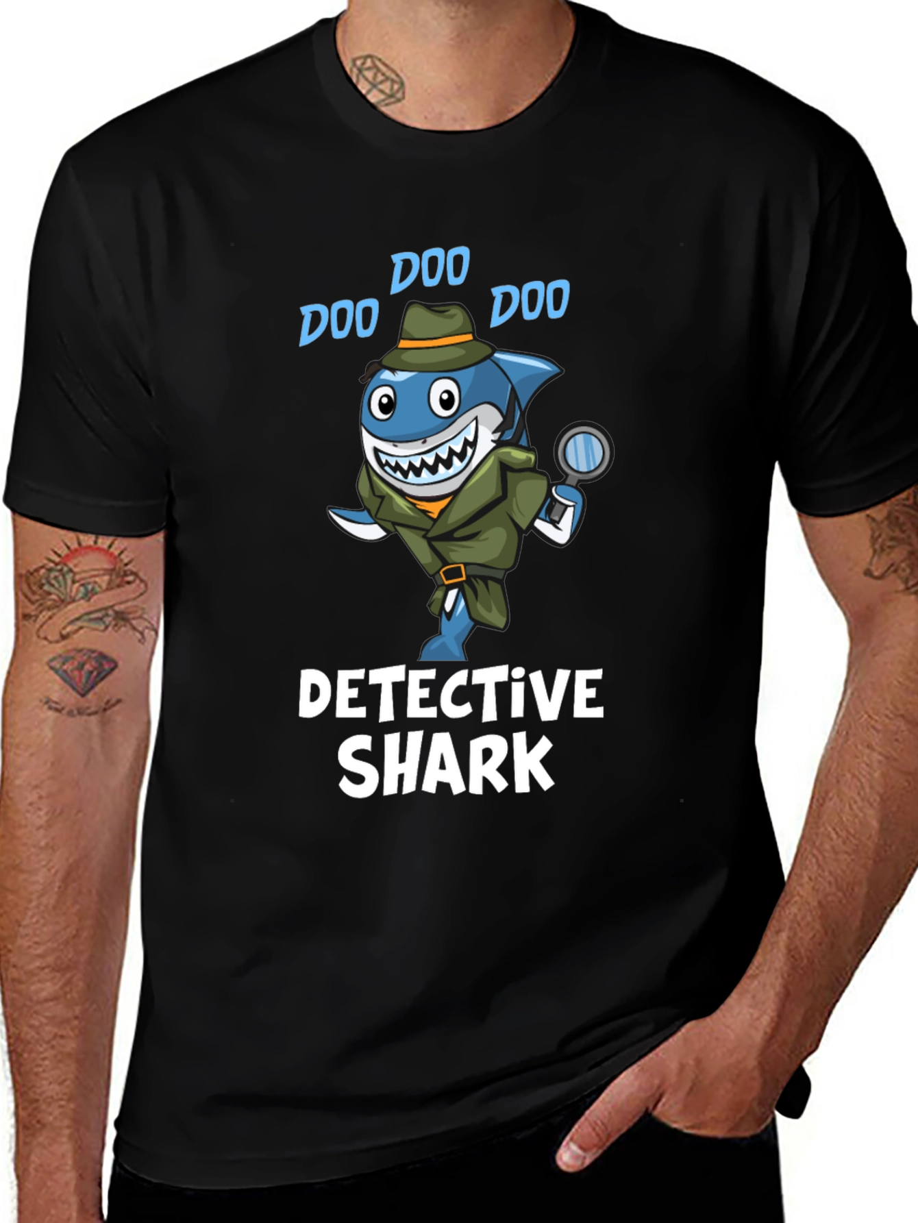 Variant 14 of Detective Shark T-Shirt - Doo Doo!