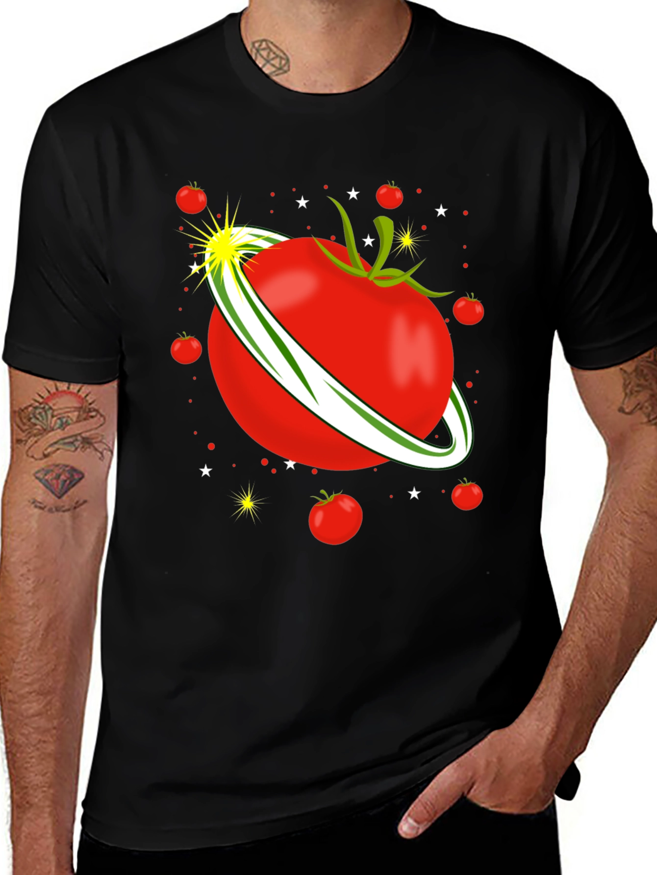Variant 13 of Tomato Planet Graphic T-Shirt