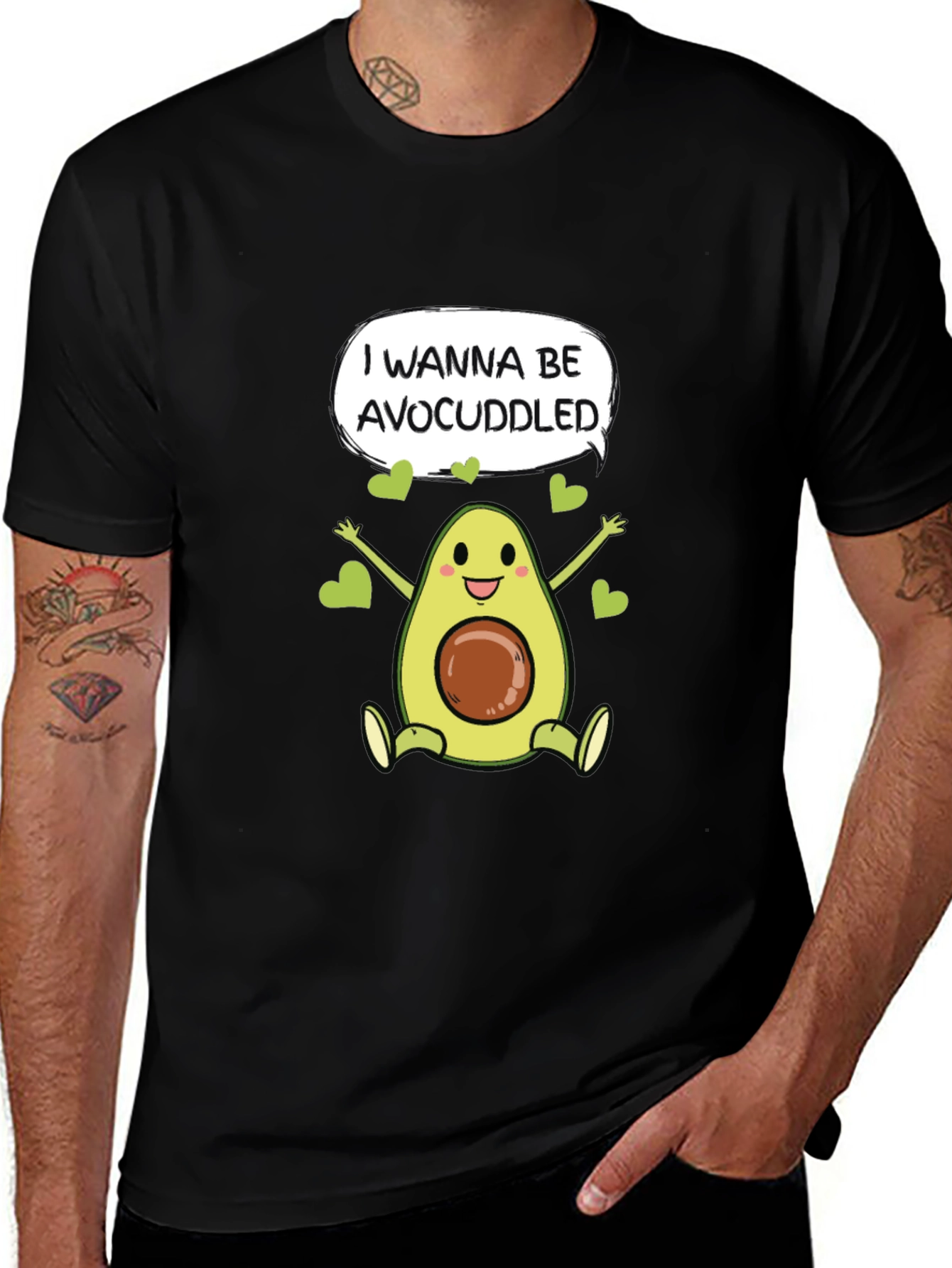 Variant 19 of Avocuddled T-Shirt - Funny Avocado Graphic Tee