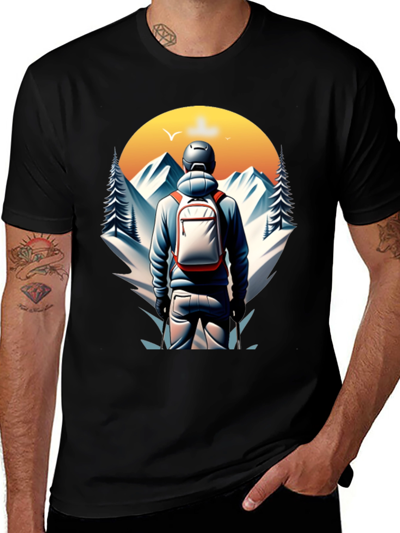 Variant 2 of Mountain Hiker Graphic Tee - Adventure Awaits!