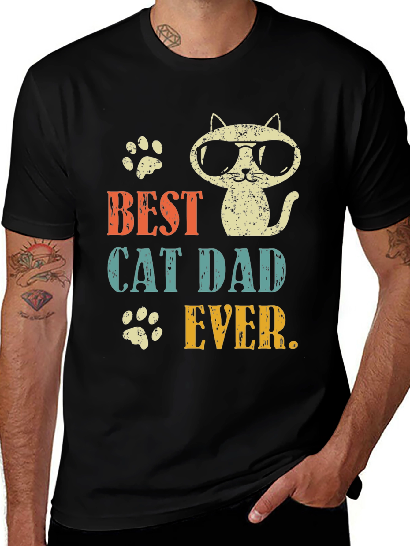 Best Cat Dad Ever T-Shirt