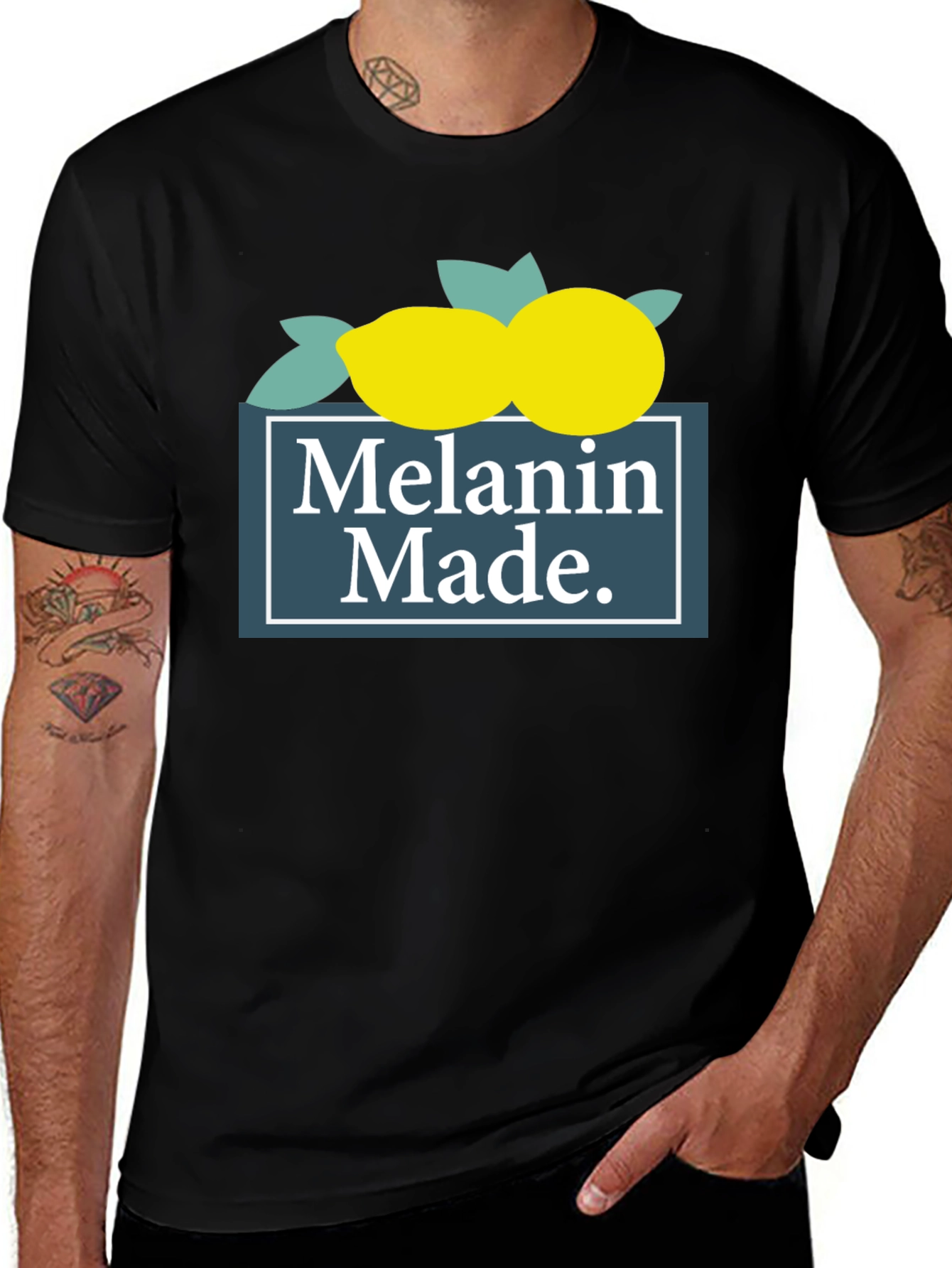 Variant 15 of Melanin Made Lemon Graphic Tee