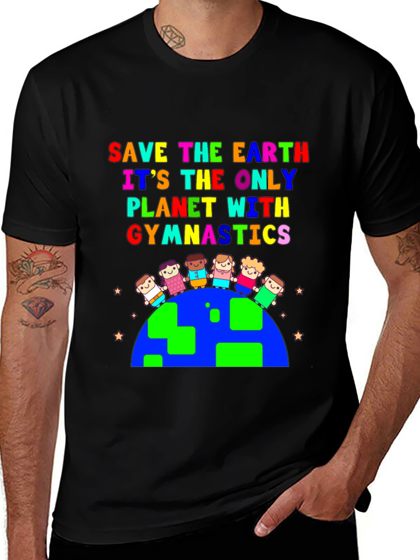Variant 11 of Save Earth Gymnastics T-Shirt