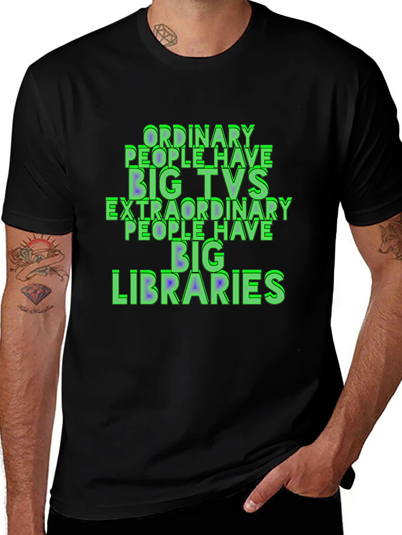 Variant 11 of Ordinary People Have Big TVs T-Shirt