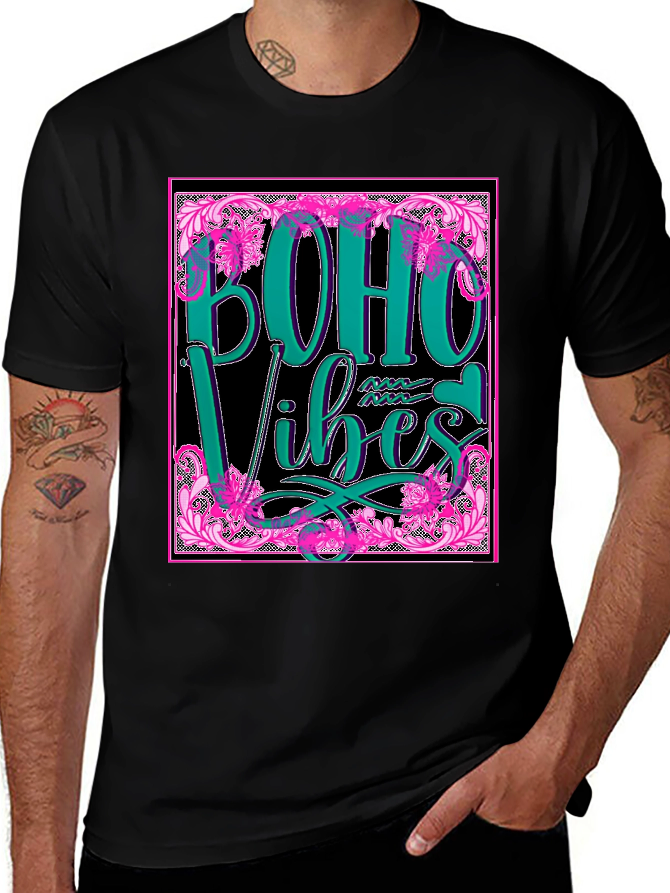 Variant 8 of Boho Vibes Graphic Tee - Stylish & Trendy