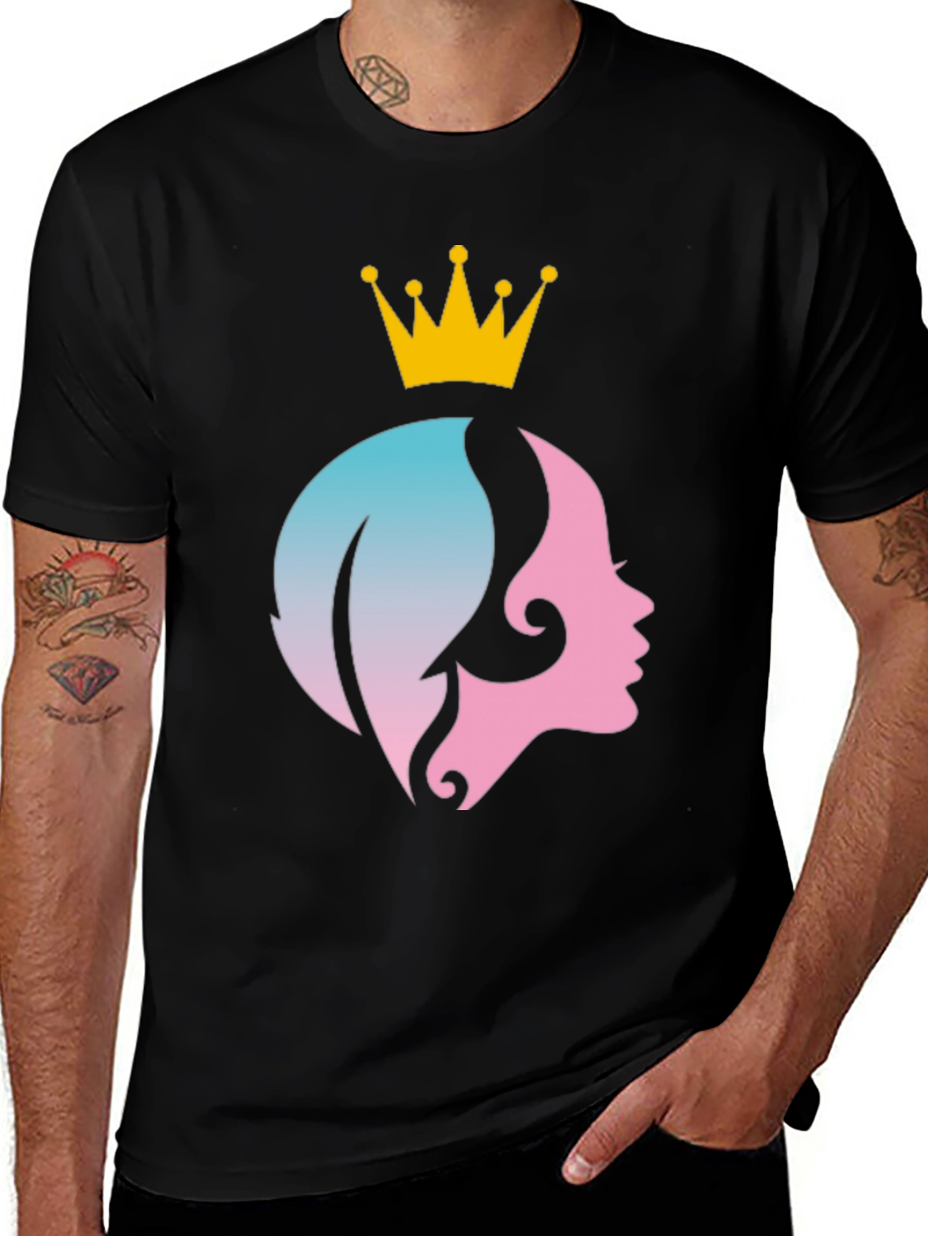 Variant 21 of Queen Graphic T-Shirt - Stylish Crown Design