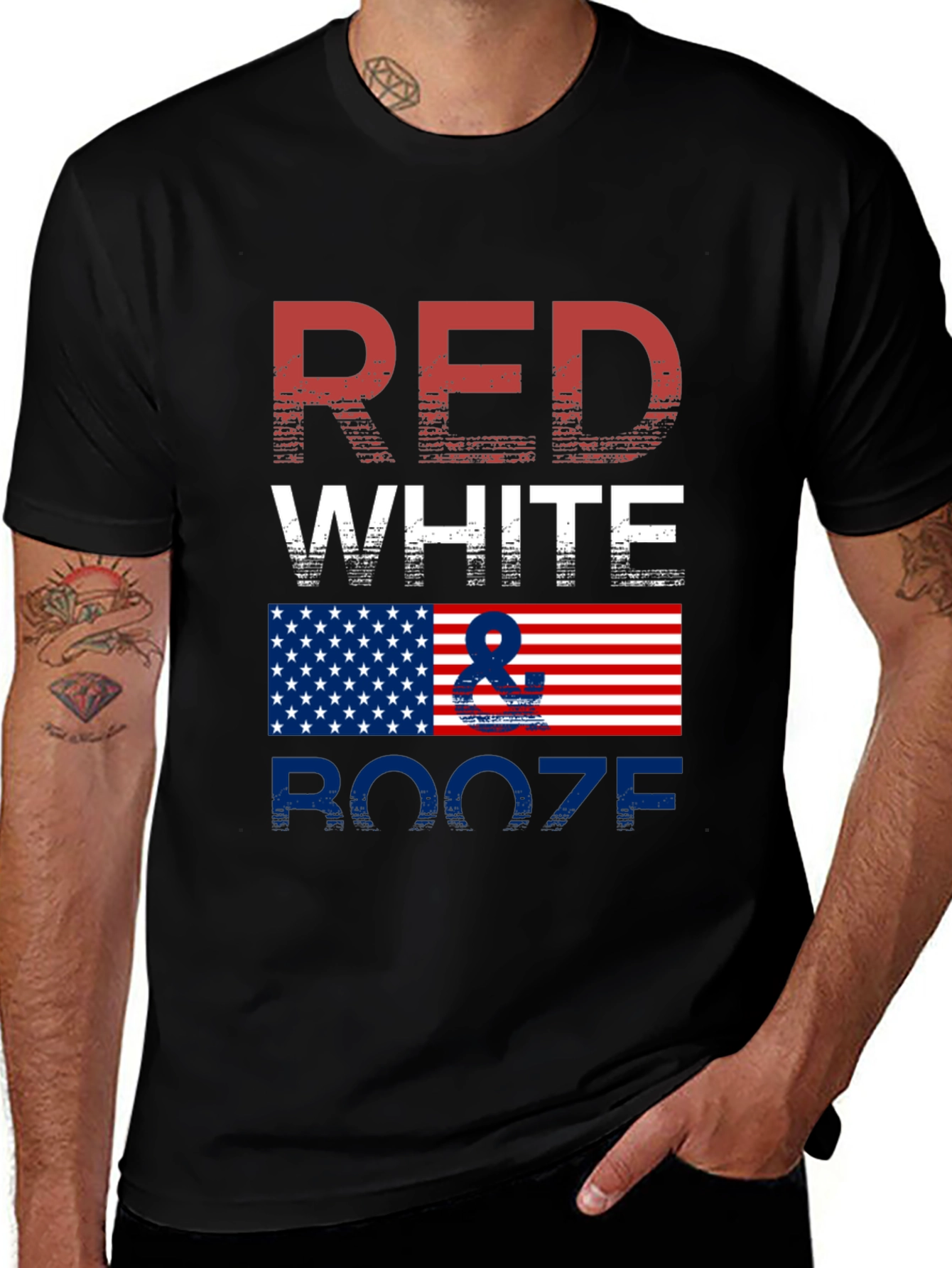 Variant 5 of Red White & Booze Patriotic Graphic Tee