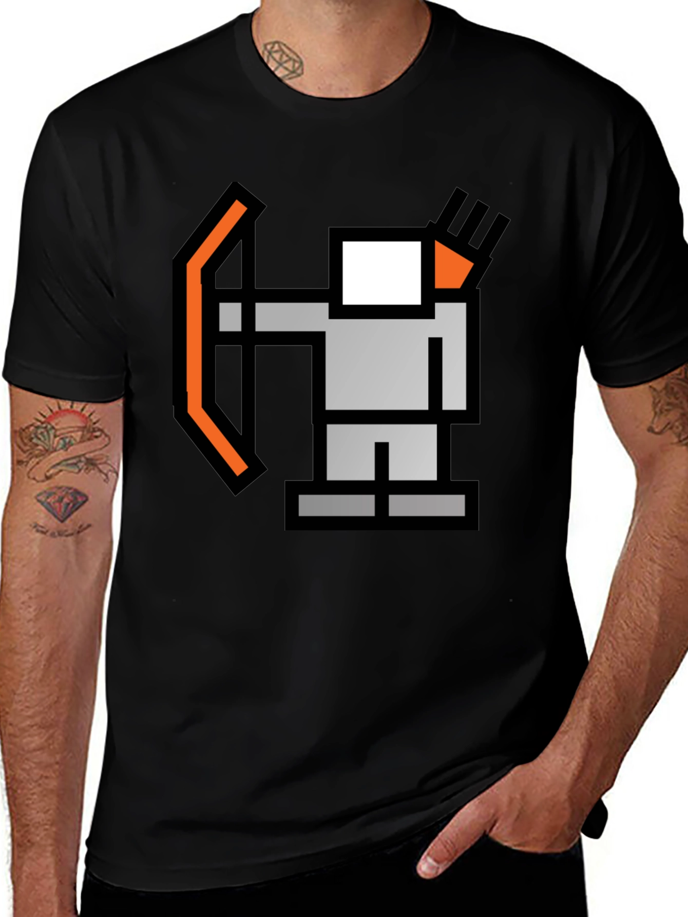 Variant 5 of Archer Pixel Art T-Shirt - Retro Gaming Tee