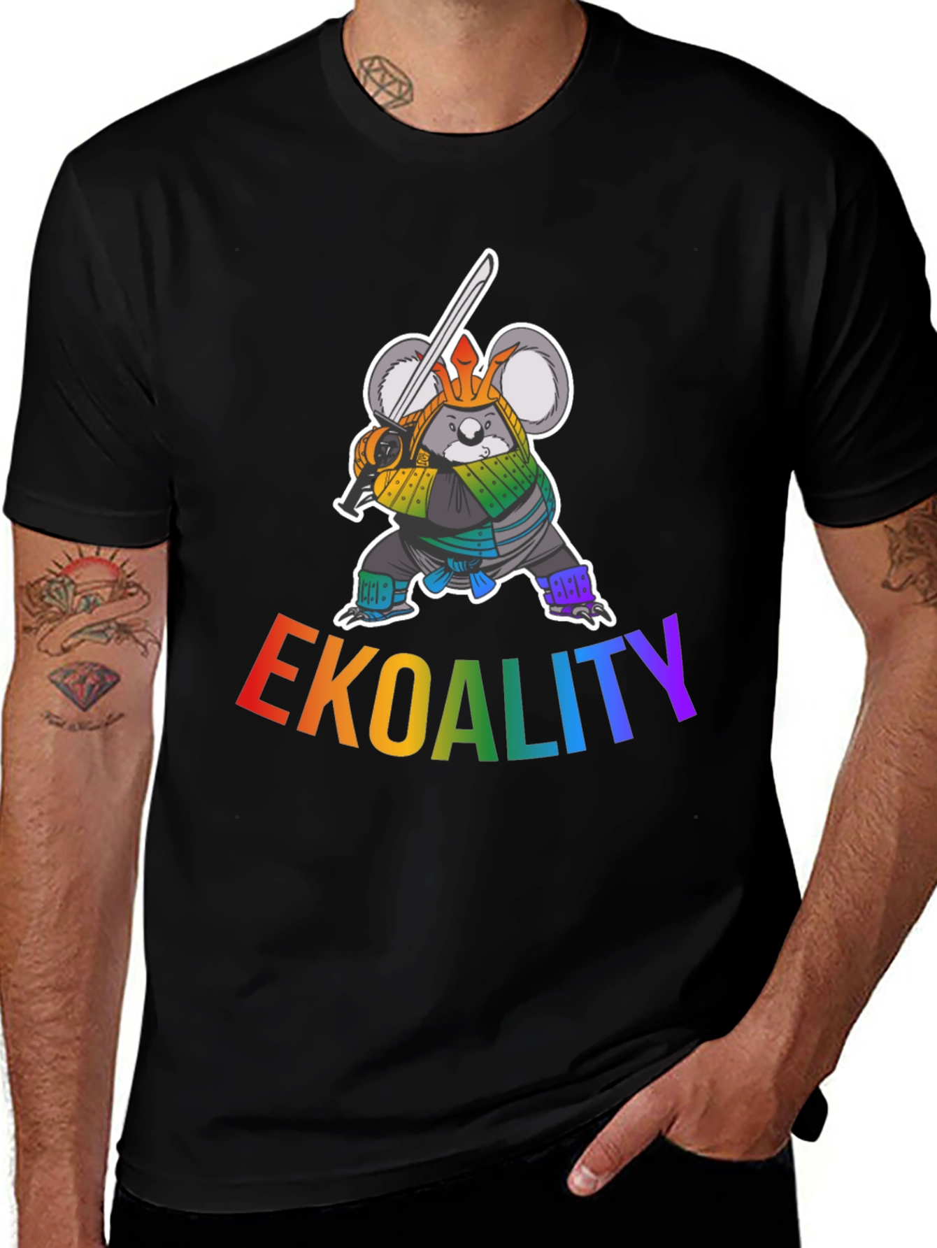 Variant 17 of EKOALITY T-Shirt Samurai Koala LGBT Pride