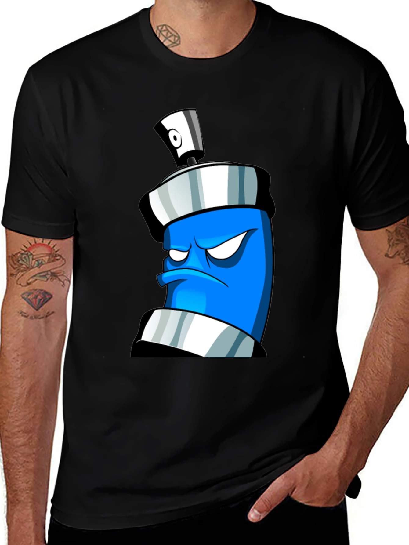 Variant 16 of Angry Spray Can Graphic T-Shirt