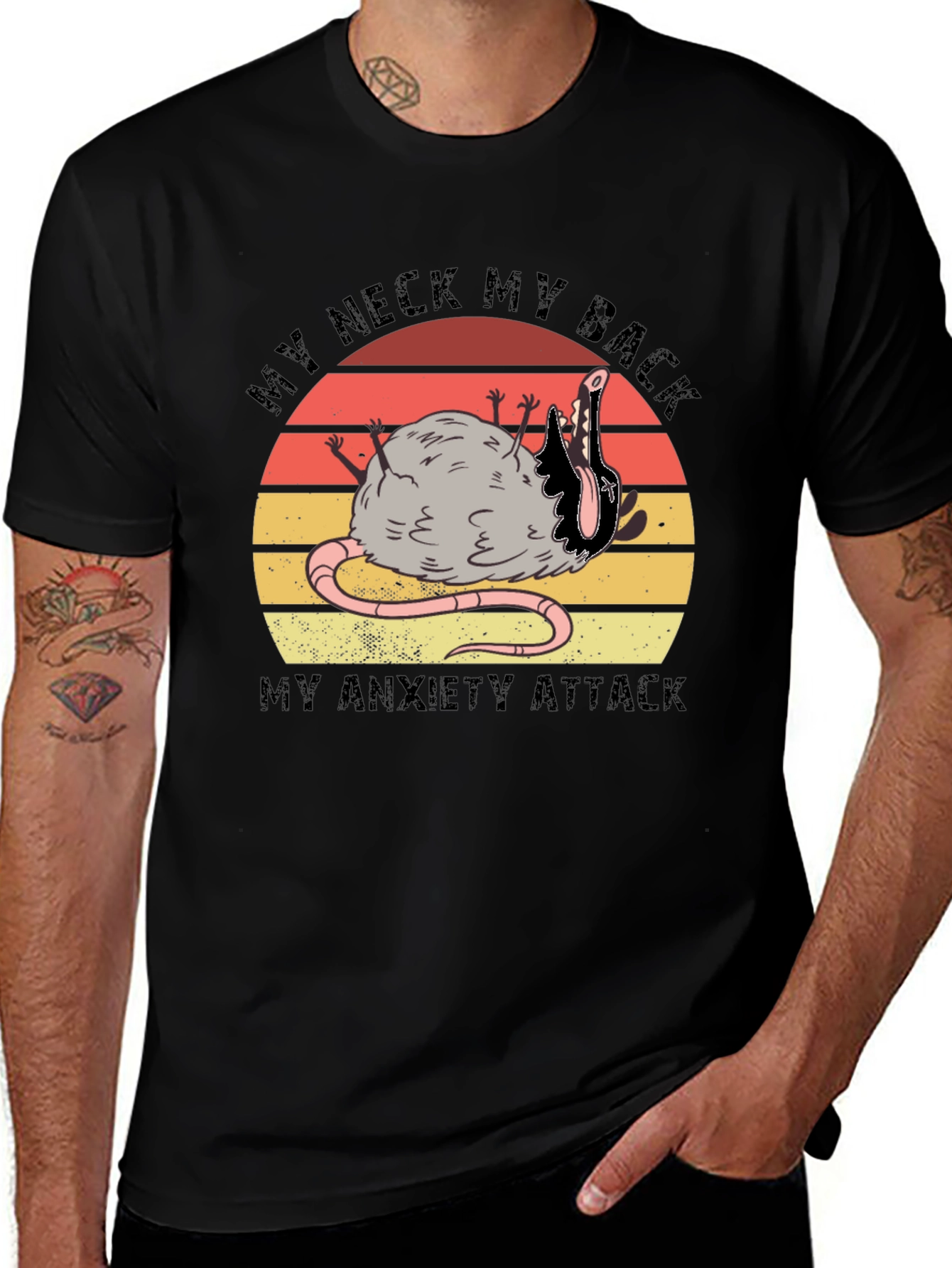 Variant 14 of My Neck, My Back, My Anxiety Attack Graphic T-Shirt