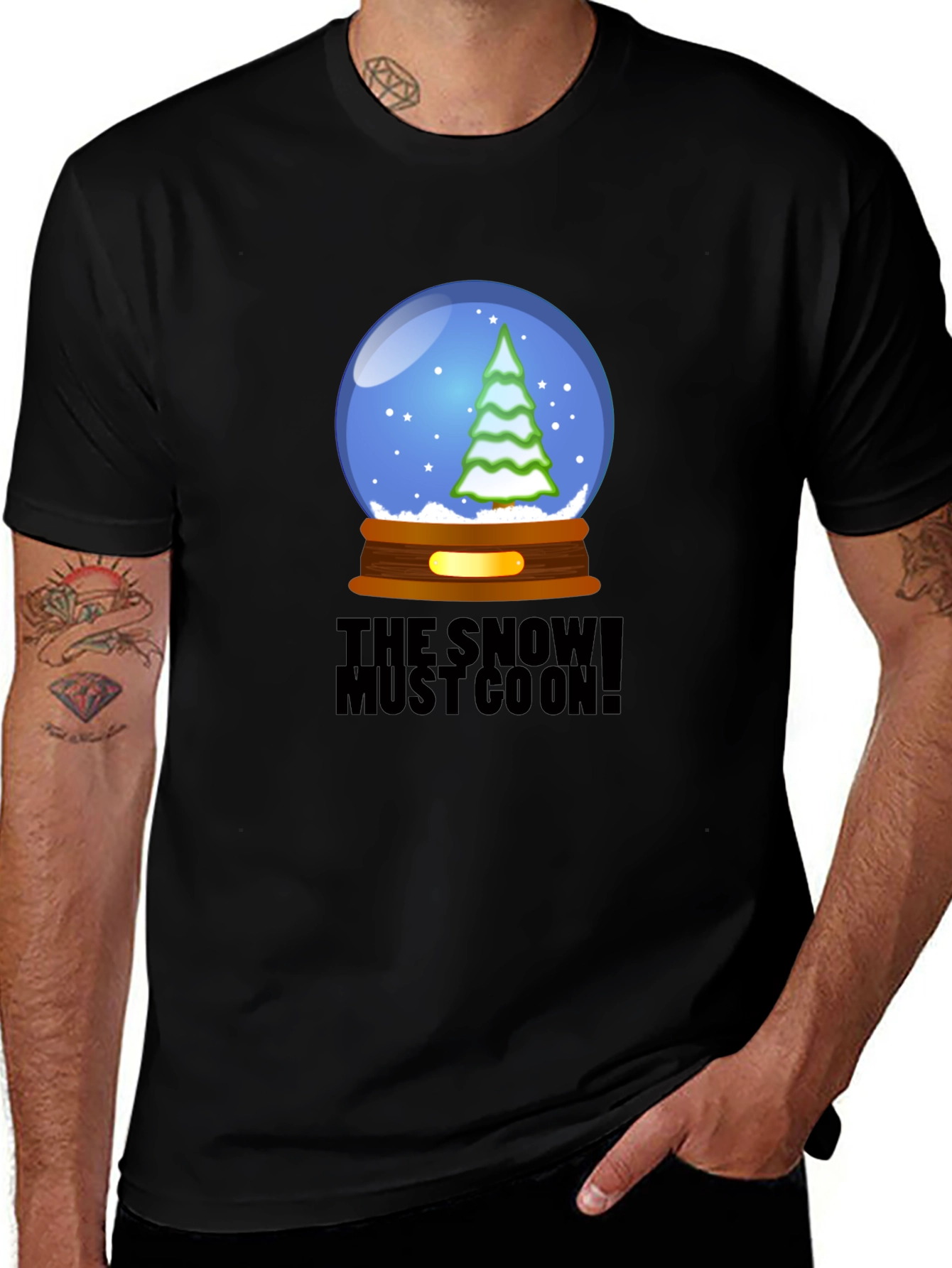 Variant 27 of Snow Must Go On T-Shirt - Unique Graphic Tee