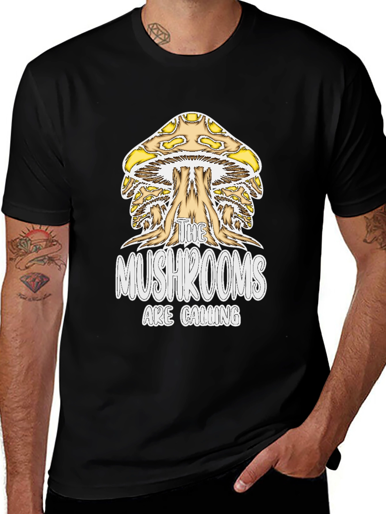 Variant 23 of The Mushrooms Are Calling T-Shirt