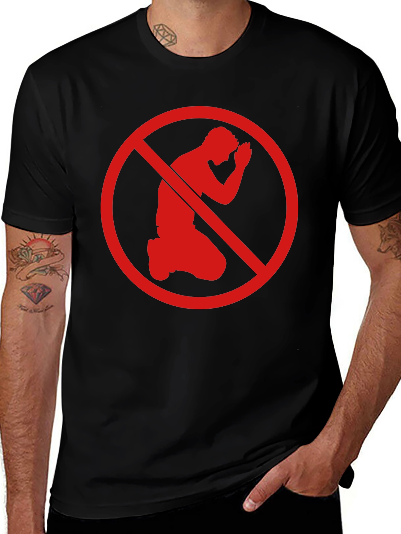 Variant 7 of No Prayer T-Shirt