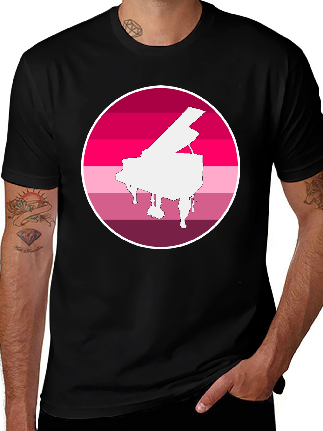 Variant 13 of Piano Pride T-Shirt - Musical LGBTQ+ Tee