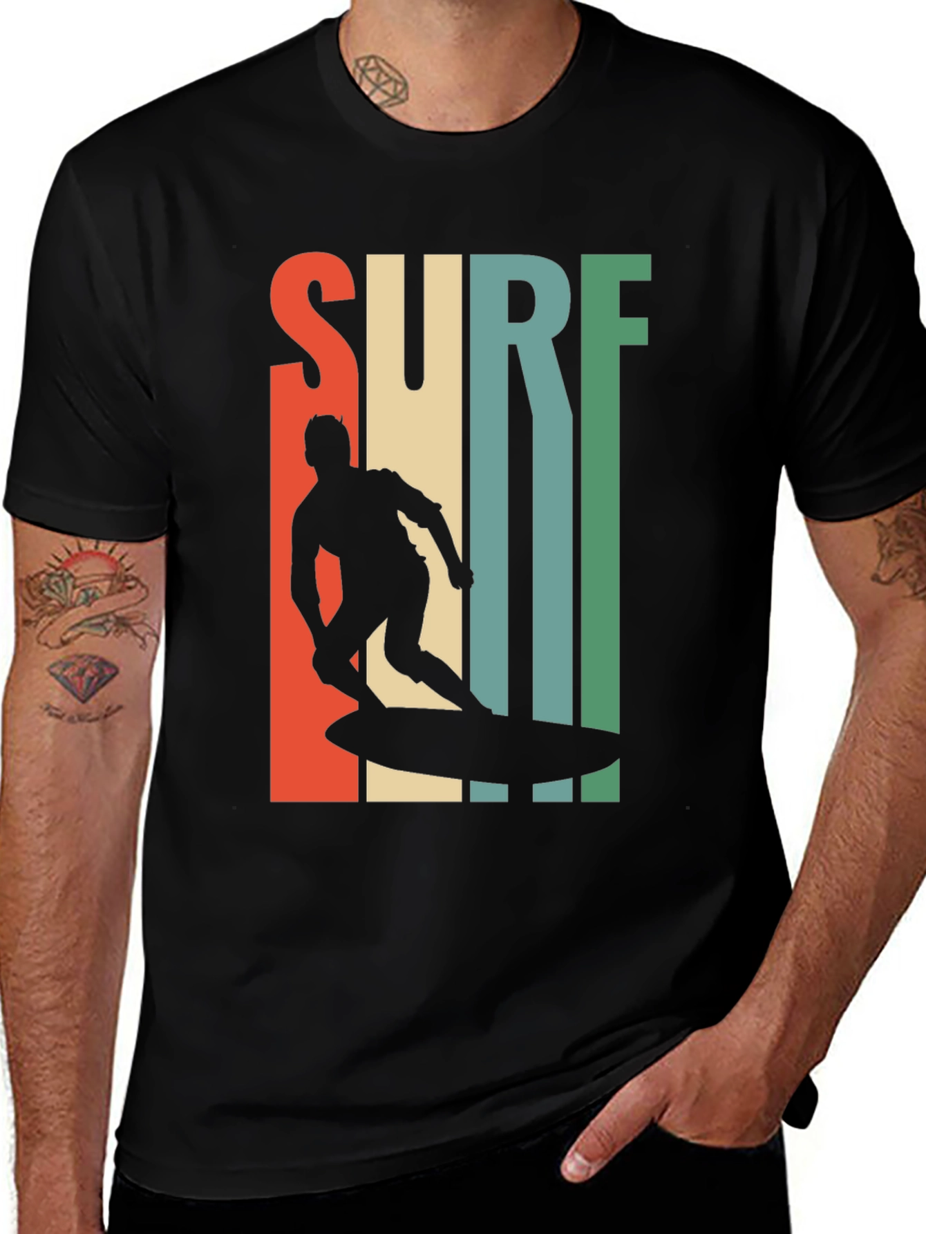 Retro Surf T-Shirt: Vintage Style Surfer Tee
