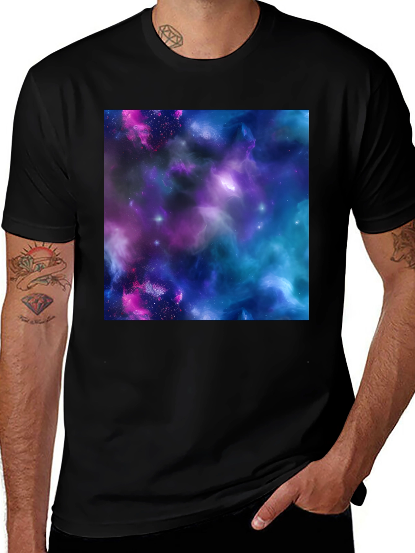 Nebula Galaxy T-Shirt - Cosmic Print Tee