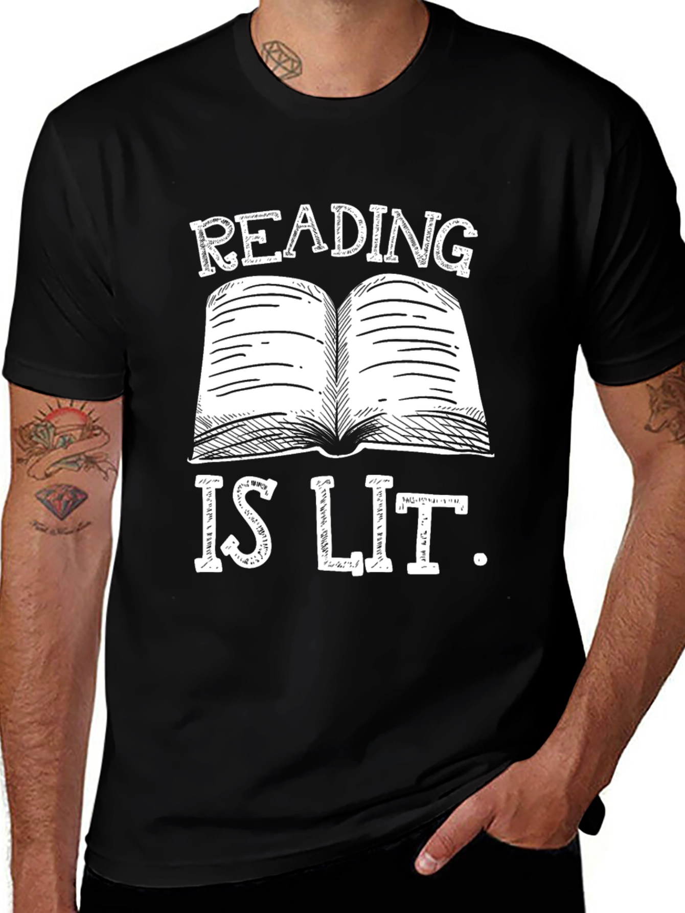 Variant 12 of Reading is Lit T-Shirt - Book Lover Tee