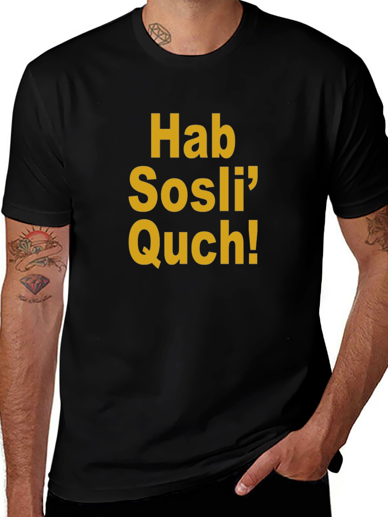 Variant 15 of Hab Sosli' Quch! Black Graphic T-Shirt