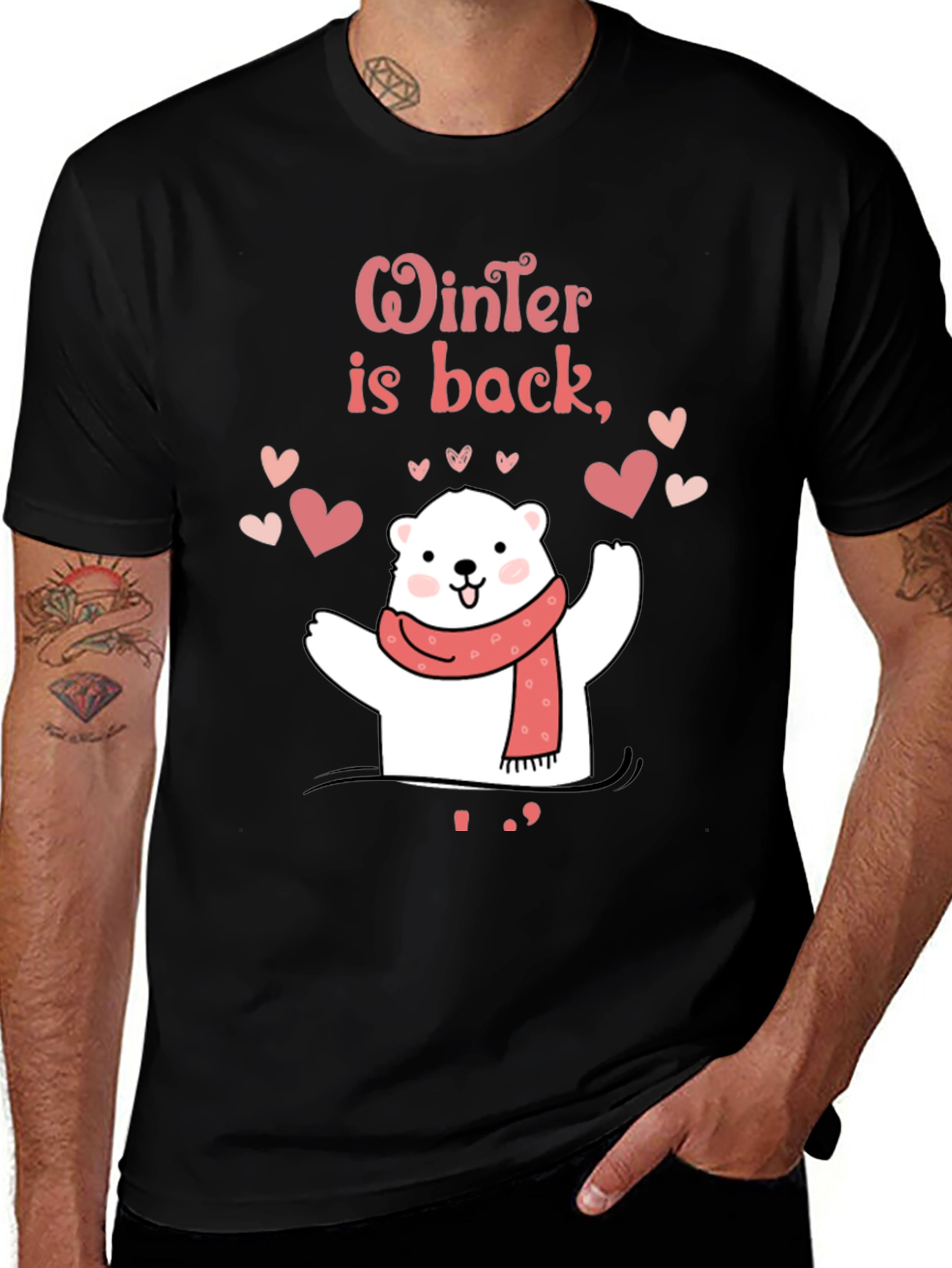 Variant 17 of Winter Is Back Polar Bear T-Shirt
