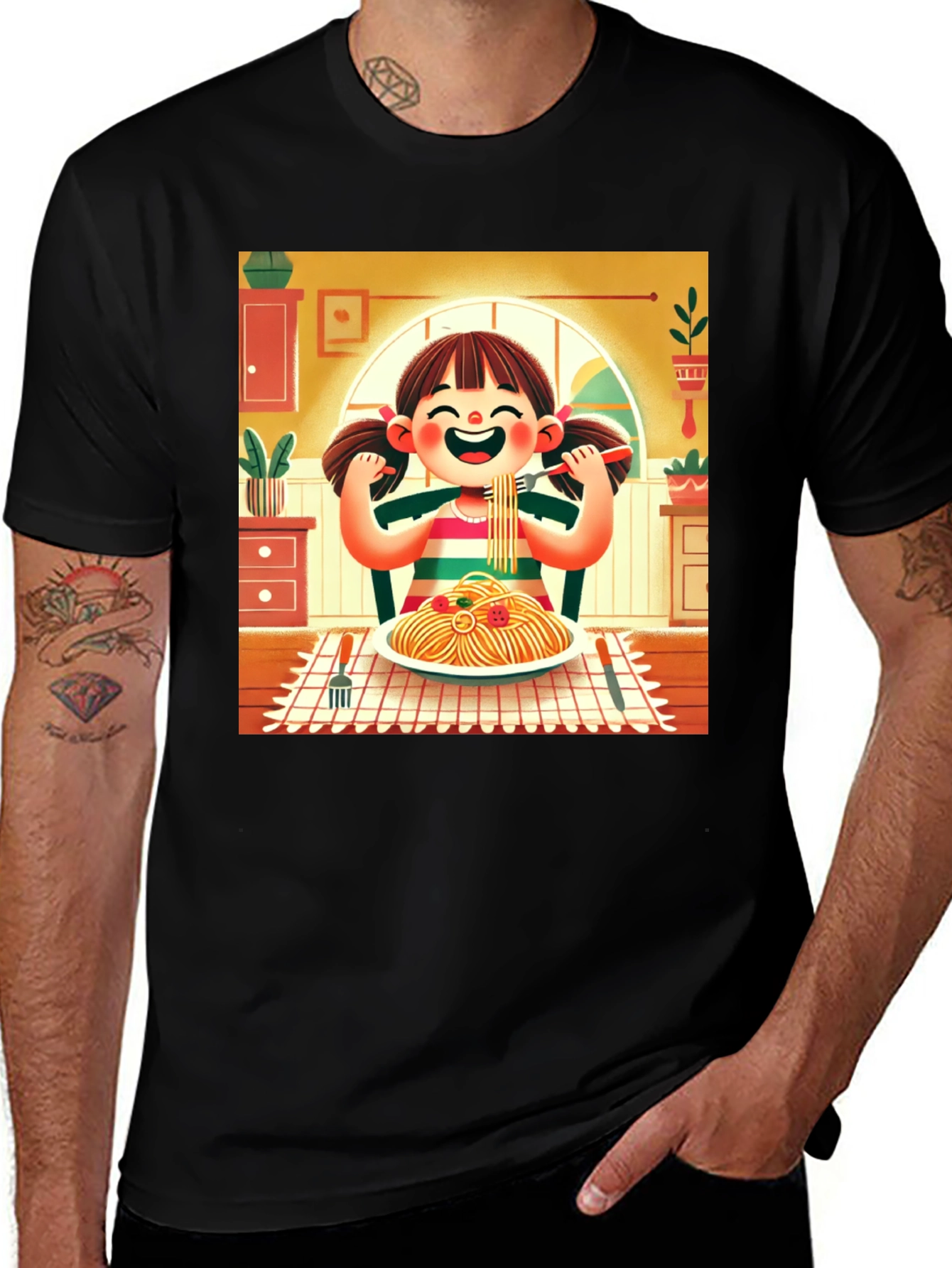 Variant 26 of Spaghetti Loving Girl T-Shirt