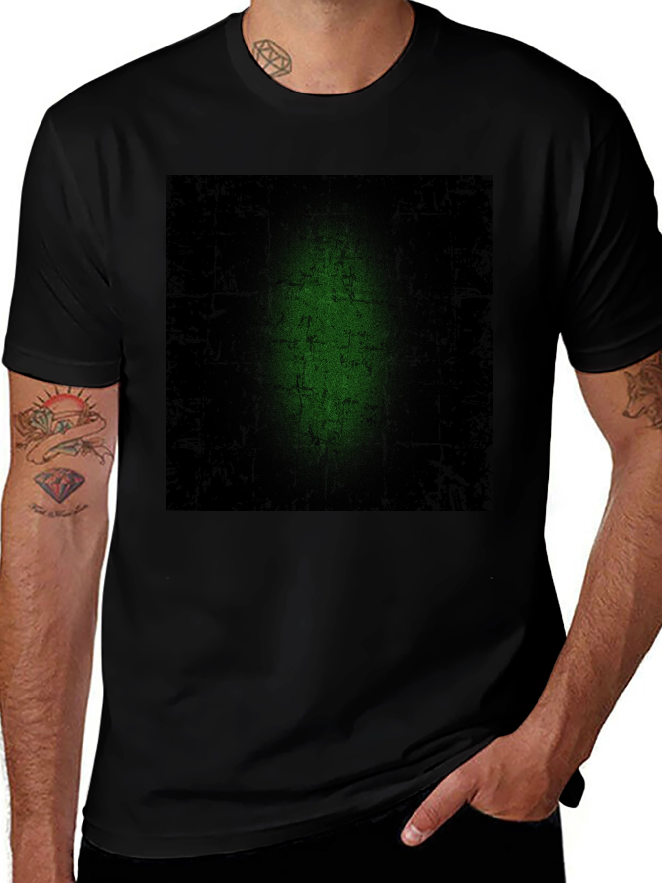 Variant 11 of Abstract Green & Black Graphic Tee