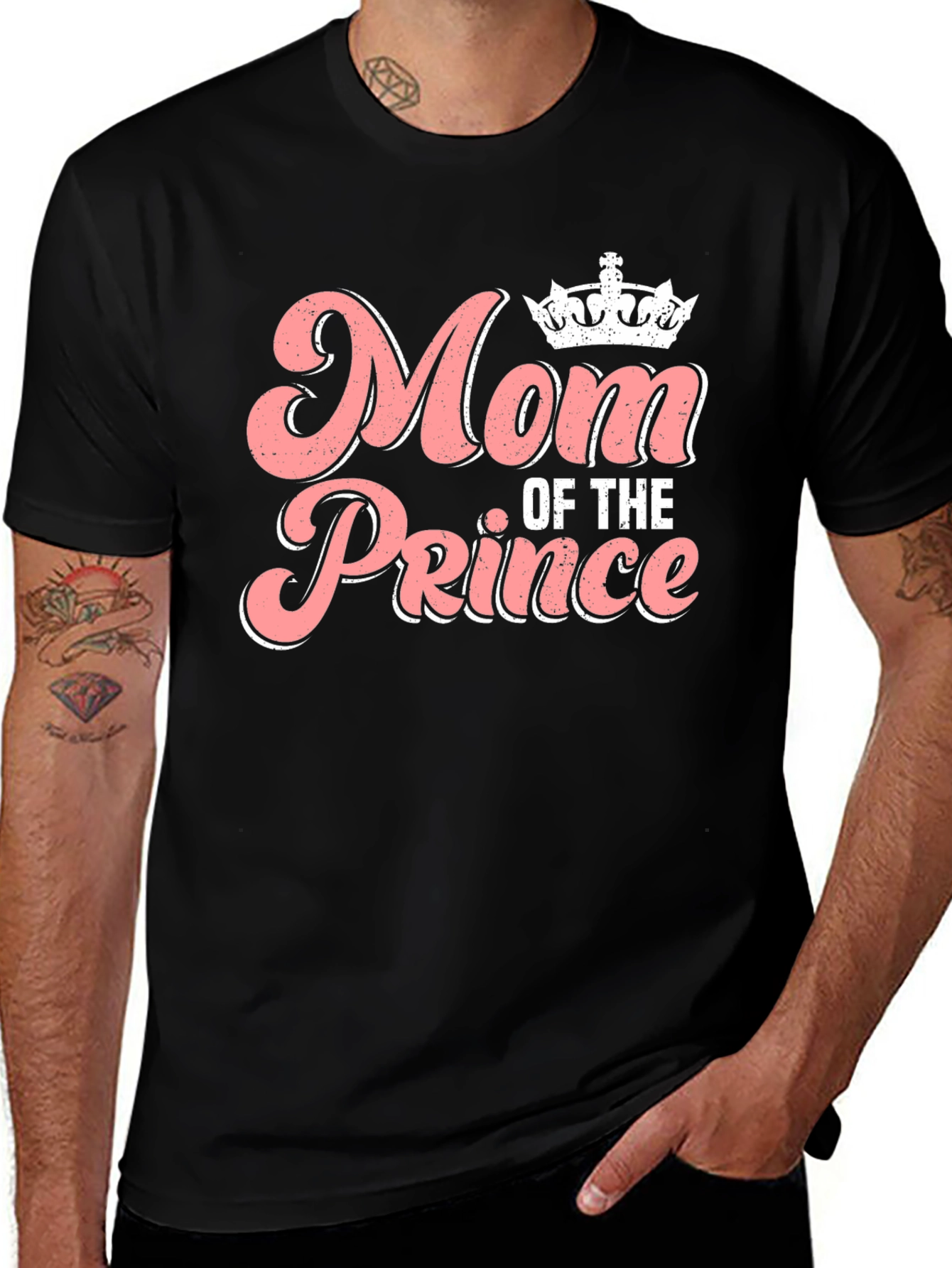 Mom of The Prince T-Shirt - Black