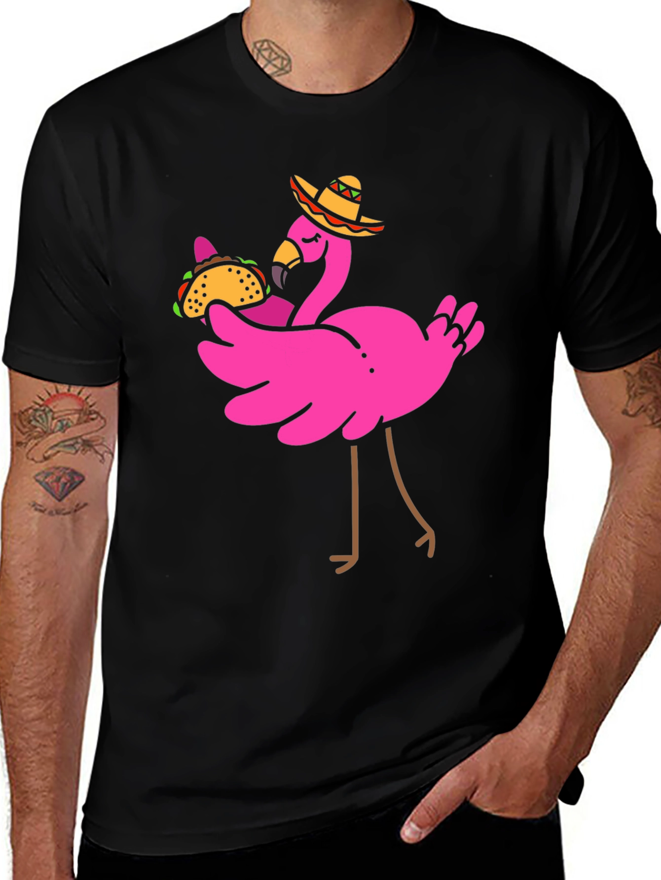 Variant 2 of Flamingo Taco Fiesta T-Shirt