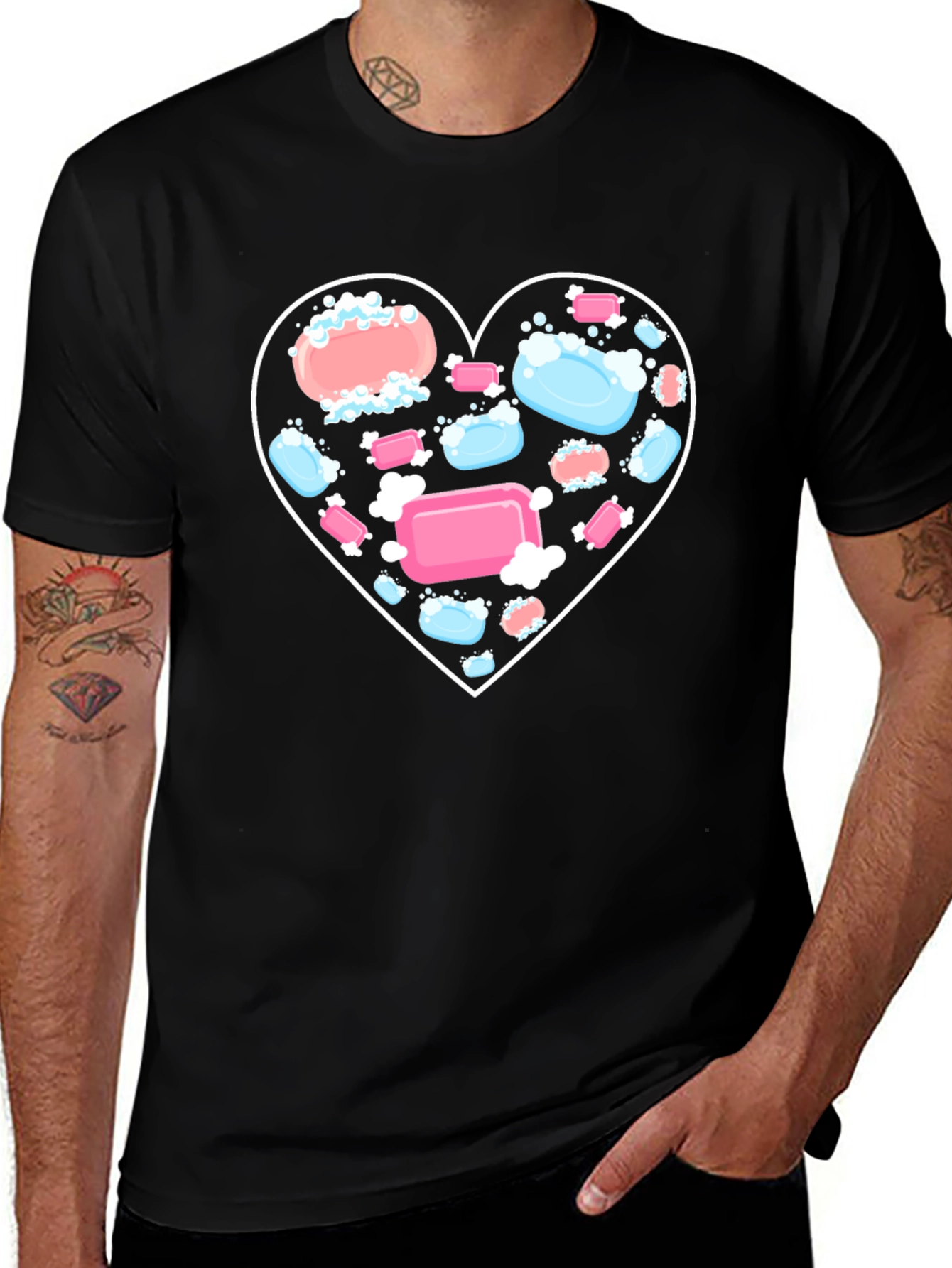 Variant 2 of Soap Heart Graphic Tee - Clean Comfort