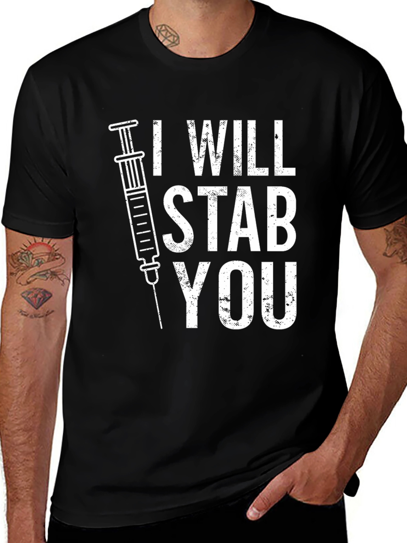 Variant 24 of I Will Stab You T-Shirt - Funny Medical Humor