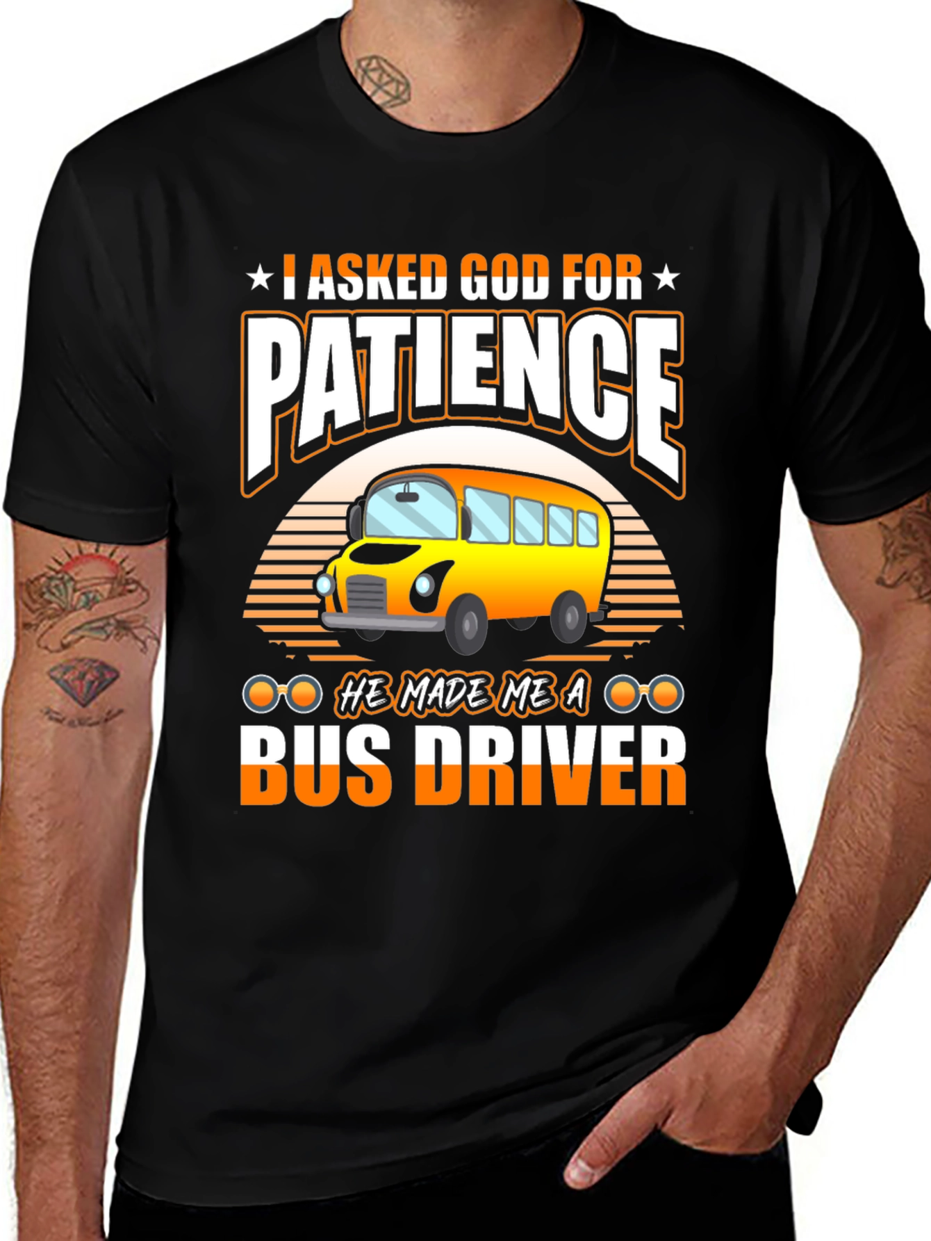 Variant 23 of Funny Bus Driver T-Shirt - Patience Required!