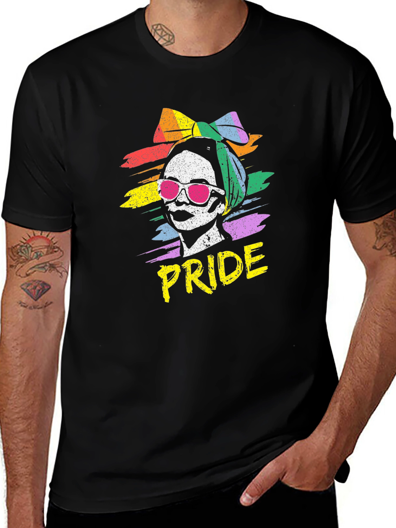 Pride Graphic Tee - Rainbow Woman Shirt