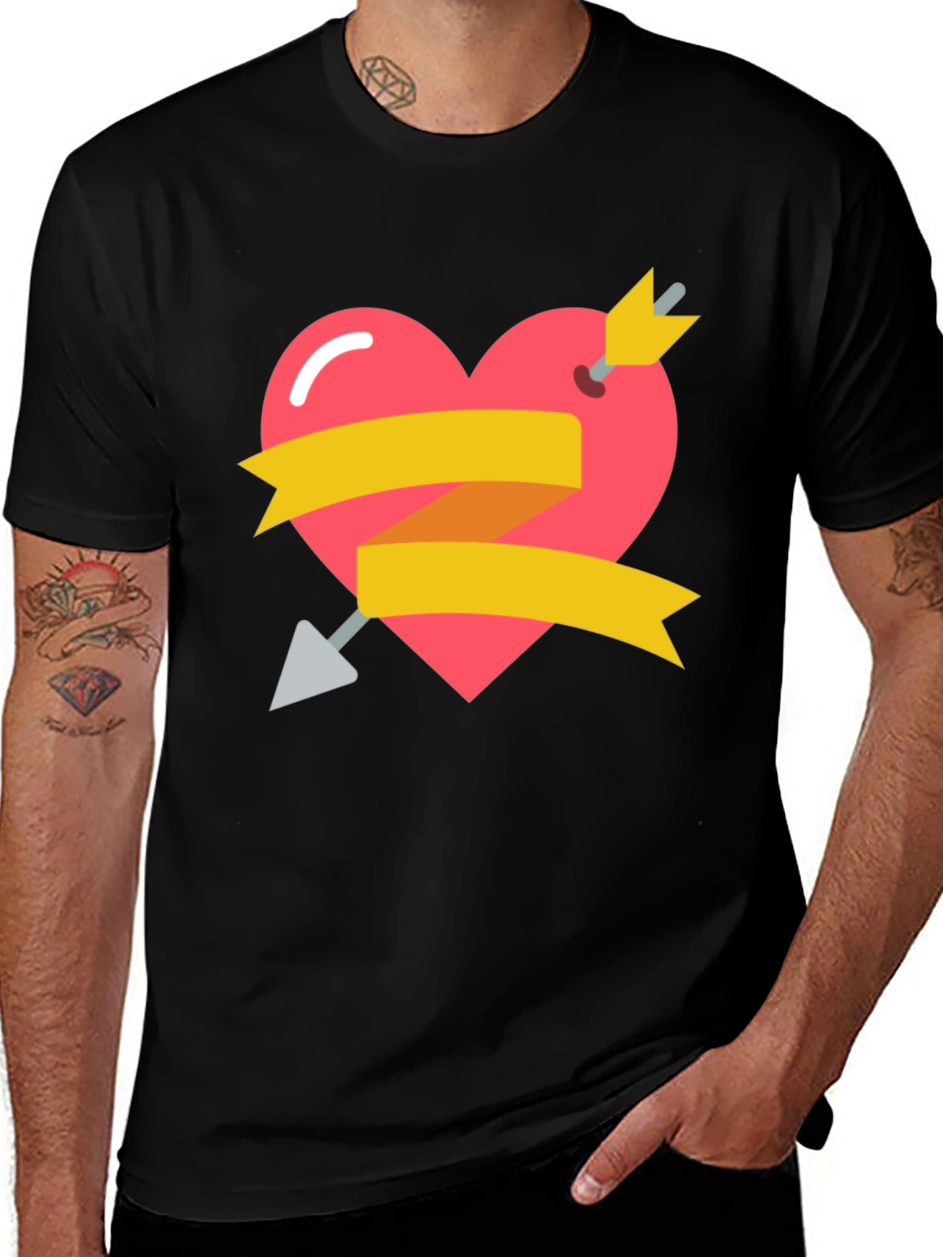 Variant 12 of Heart Arrow Graphic Tee - Valentine's Day