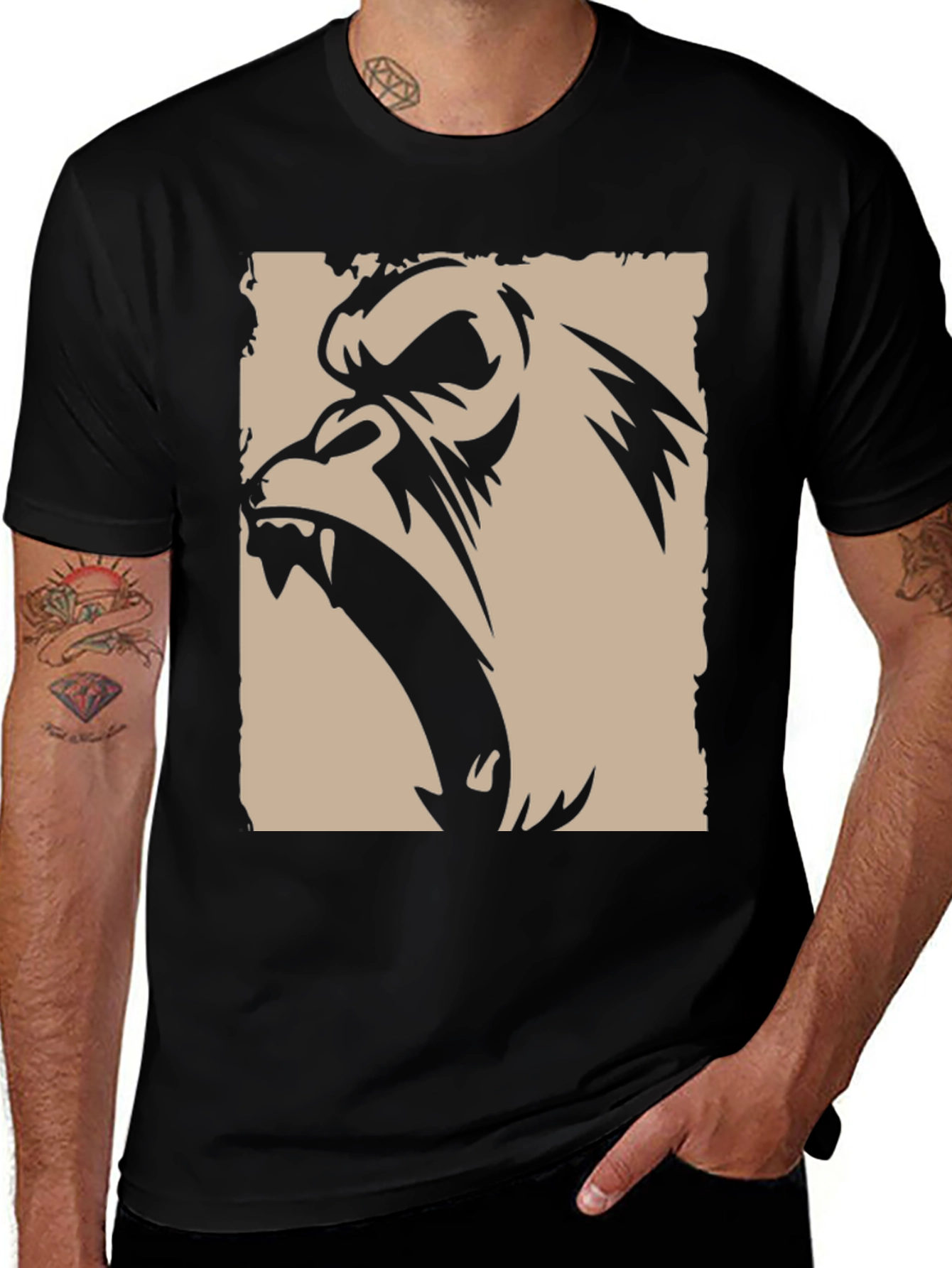 Variant 2 of Angry Gorilla Graphic Tee - Bold Statement Shirt