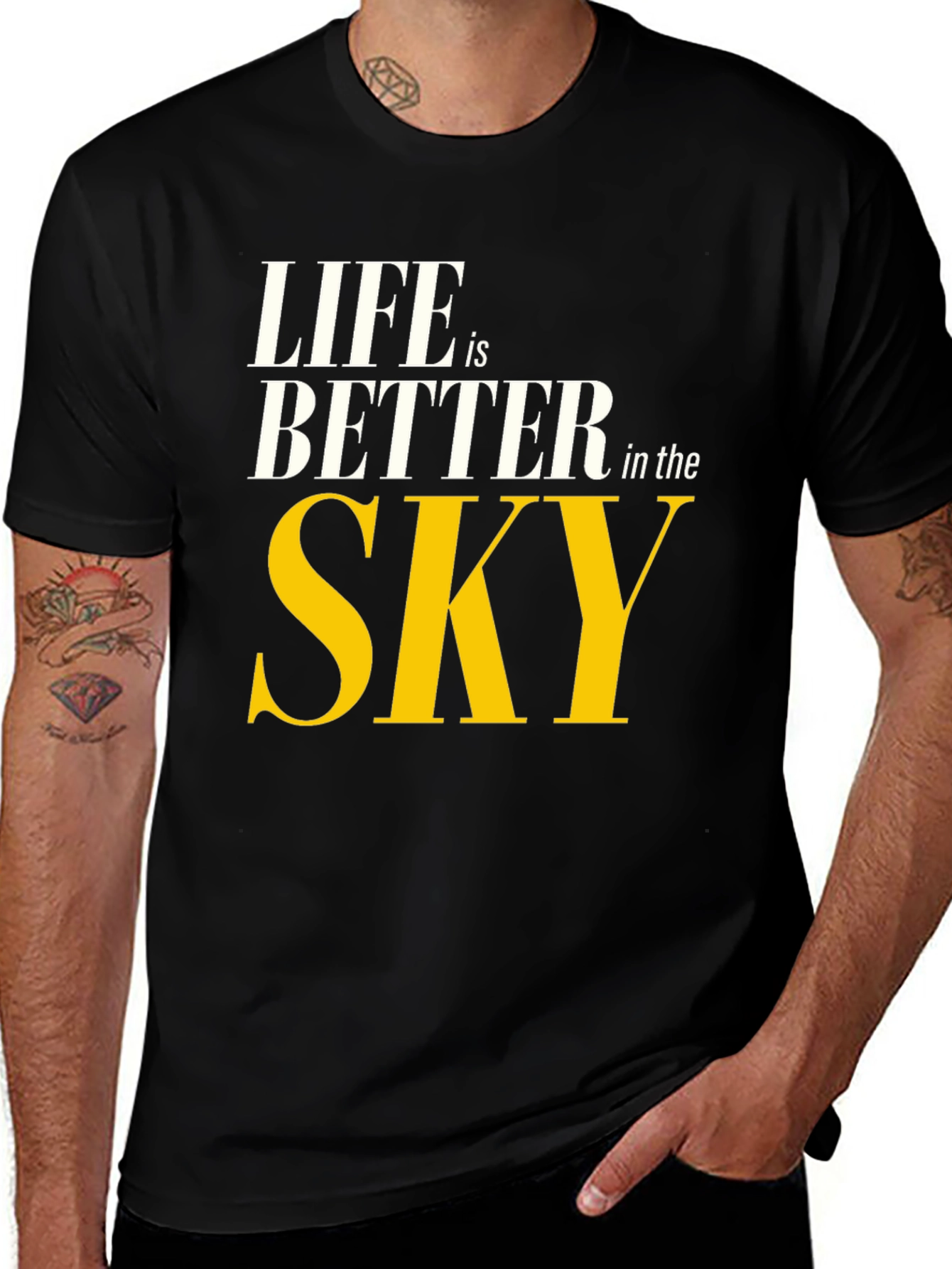 Black Life is Better in the Sky T-Shirt main image