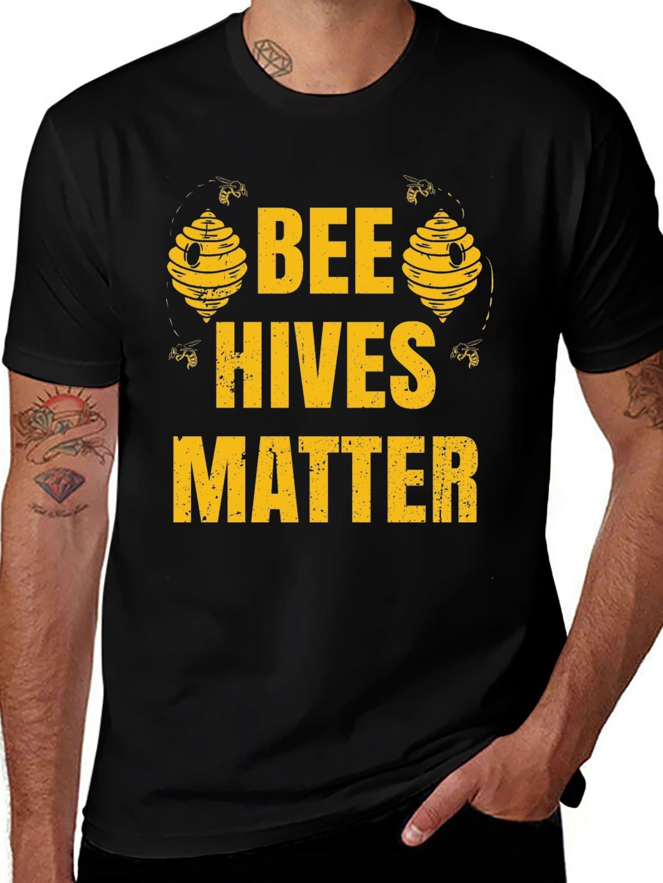 Bee Hives Matter Graphic T-Shirt