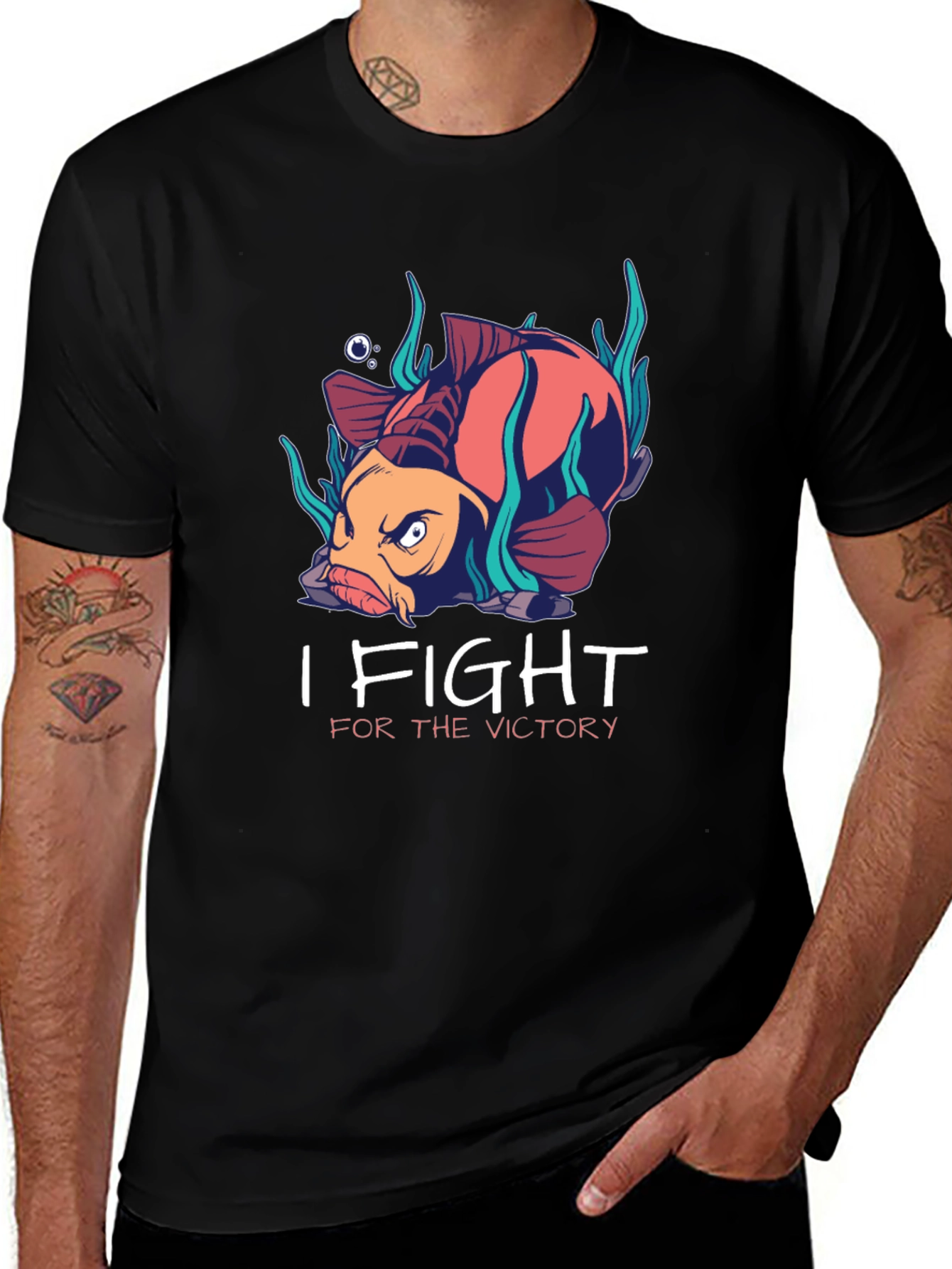 Variant 5 of I Fight For The Victory Graphic Tee
