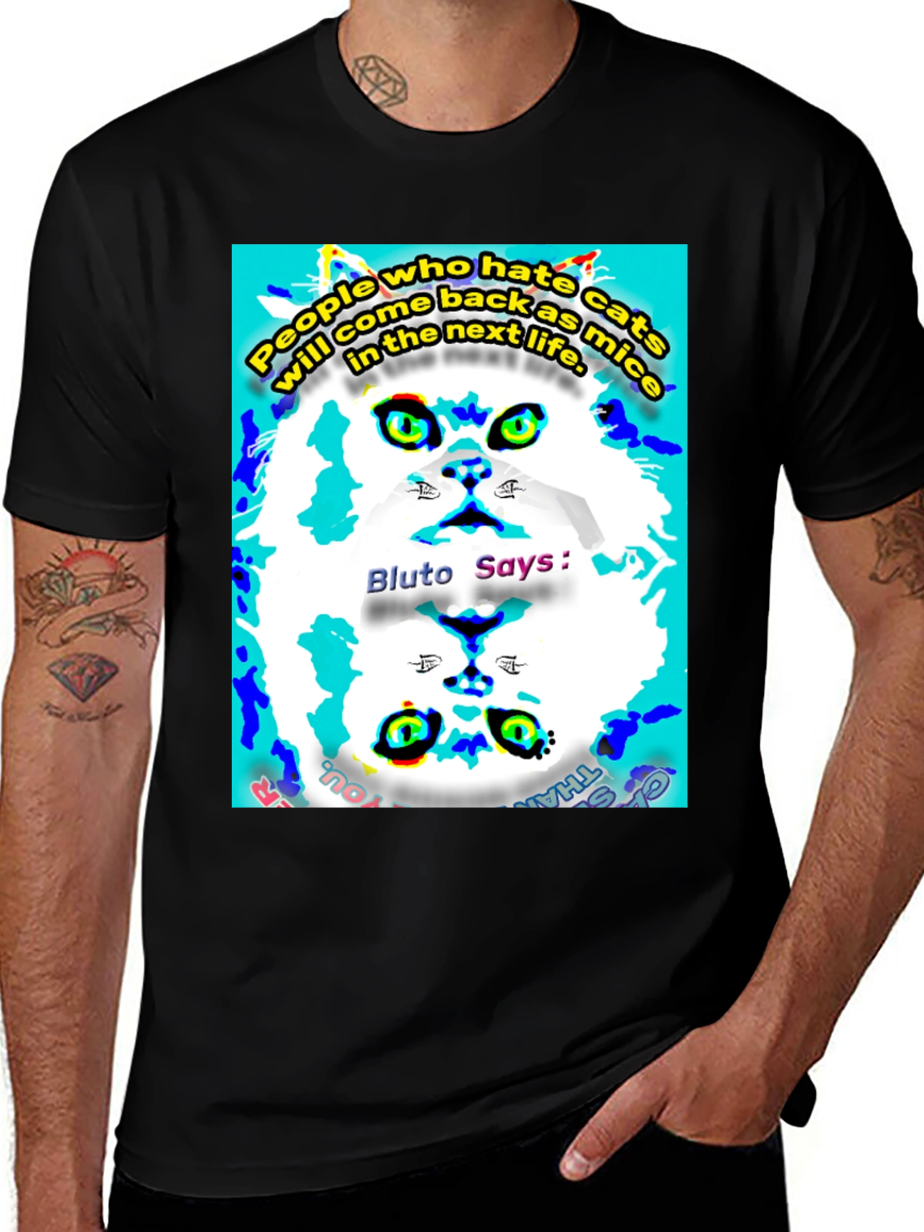 Variant 13 of Funny Cat Graphic T-Shirt
