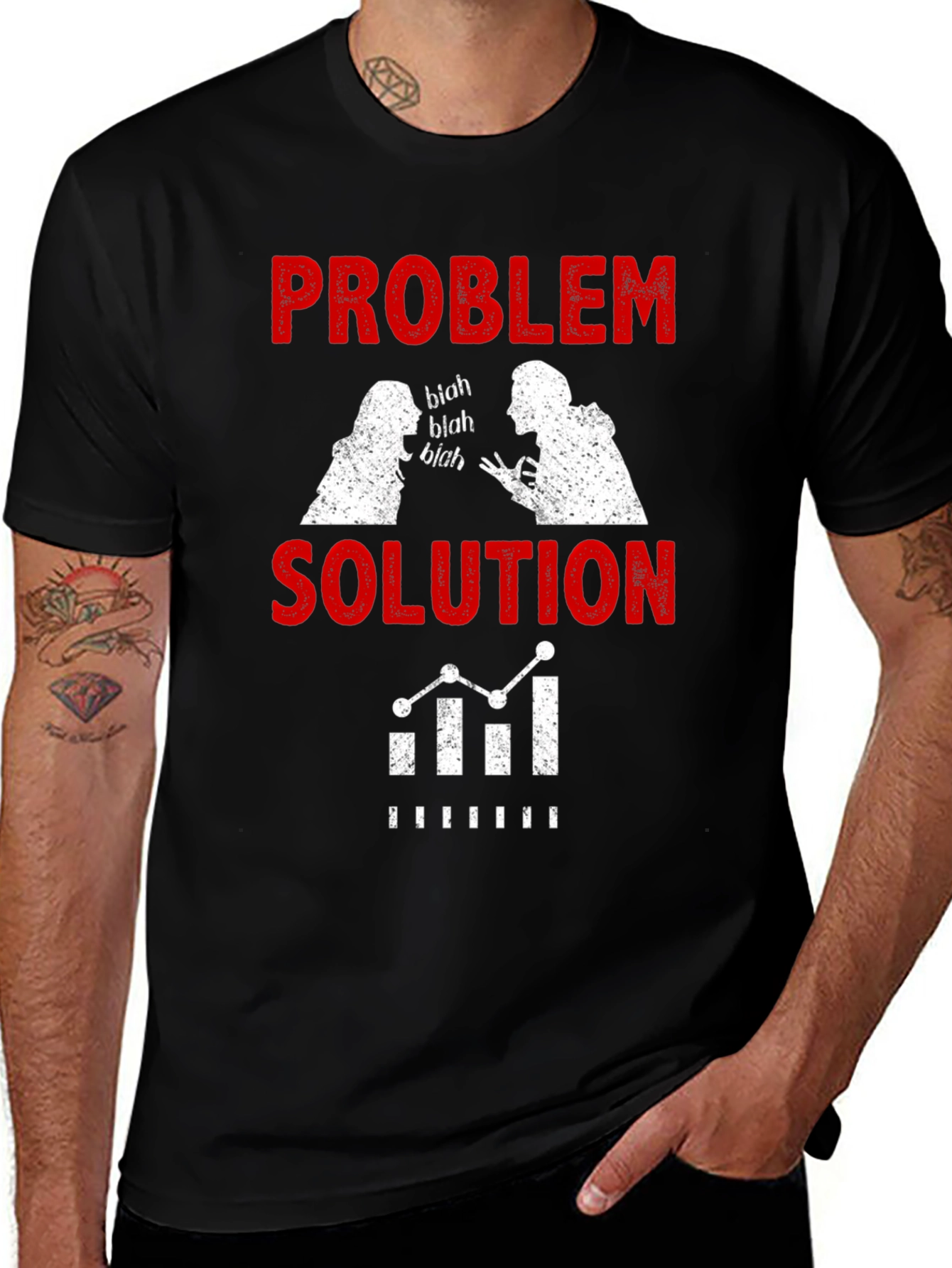 Problem Solution Graphic Tee - Funny Data Analyst T-Shirt