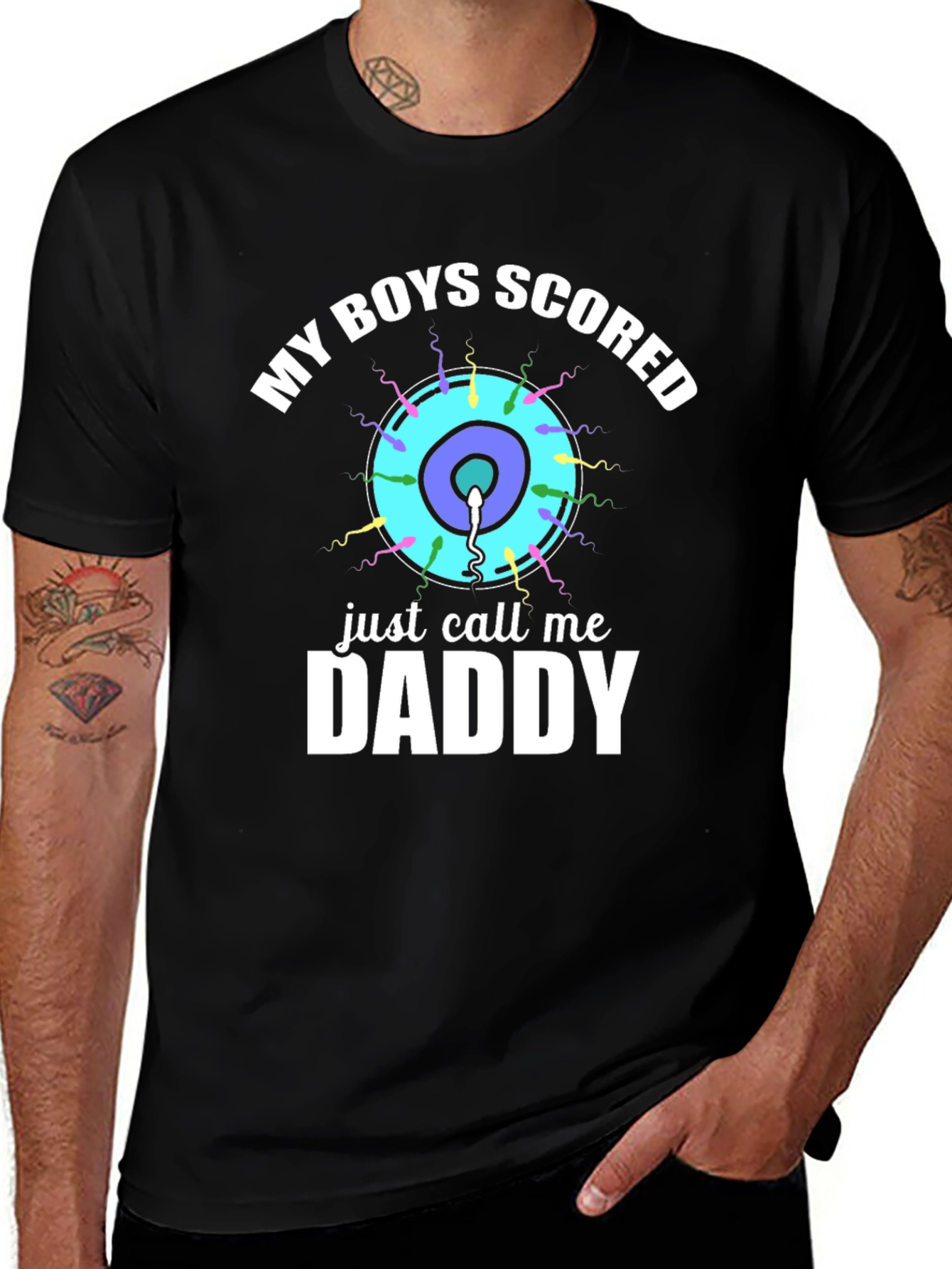 Variant 11 of My Boys Scored Funny Dad T-Shirt