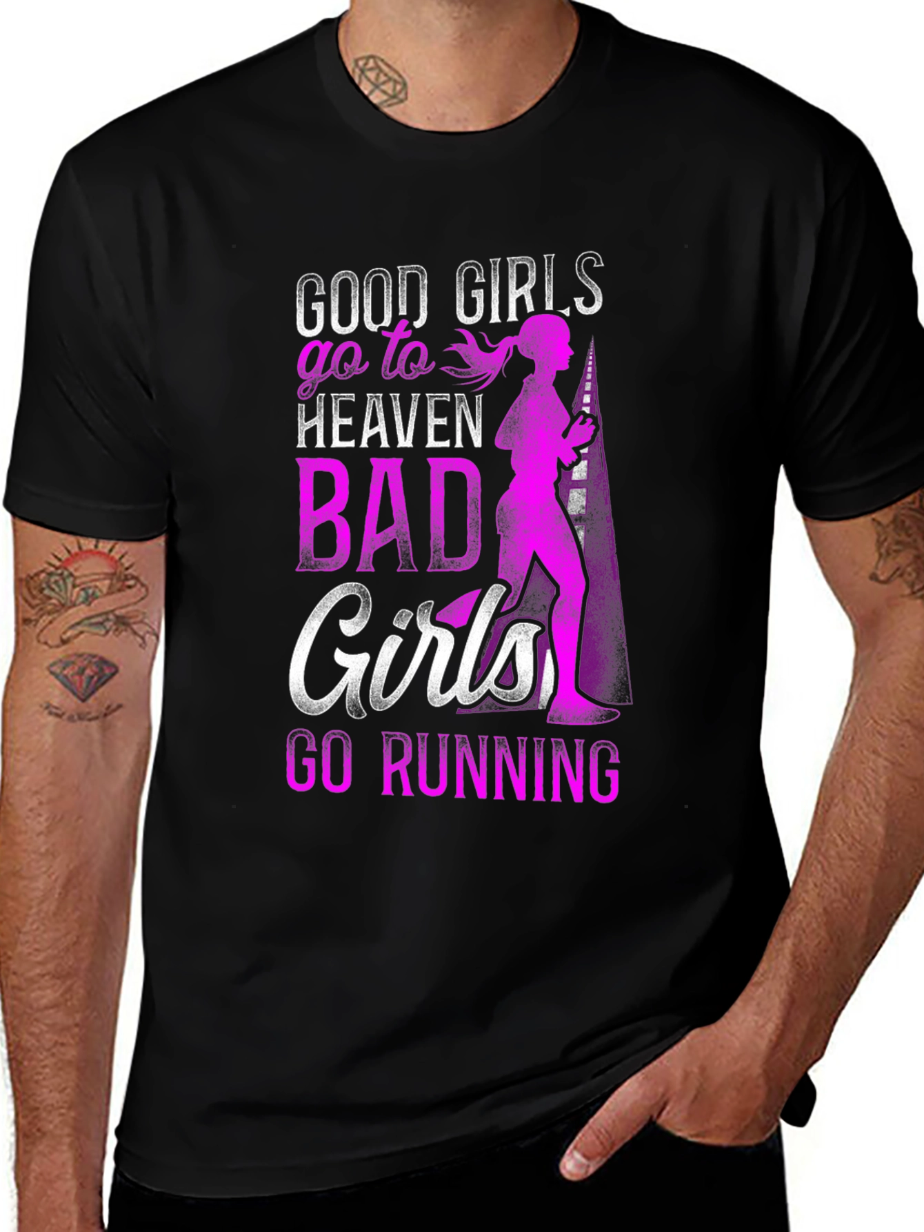 Variant 27 of Good Girls Heaven Running Graphic Tee