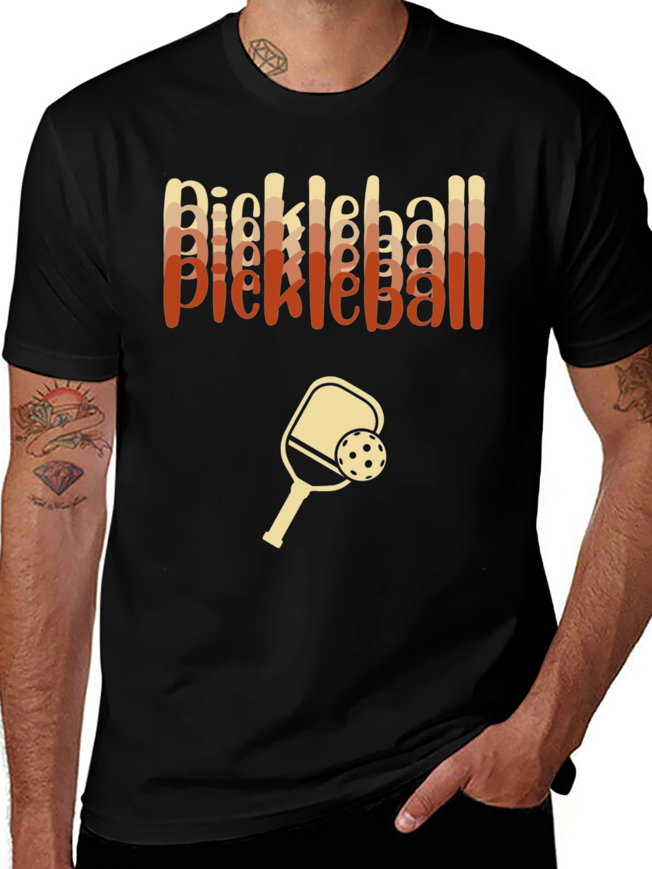 Variant 16 of Pickleball Player Graphic Tee - Fun Sport Shirt