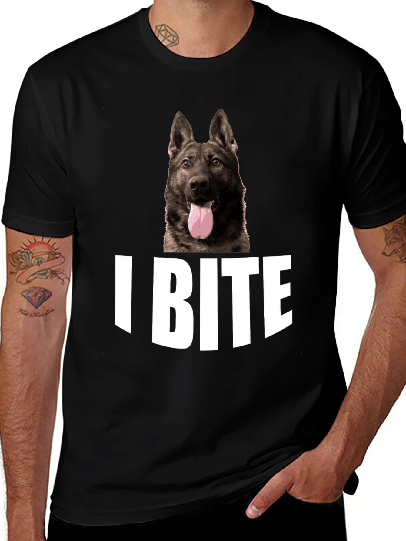 Variant 16 of I Bite Dog T-Shirt