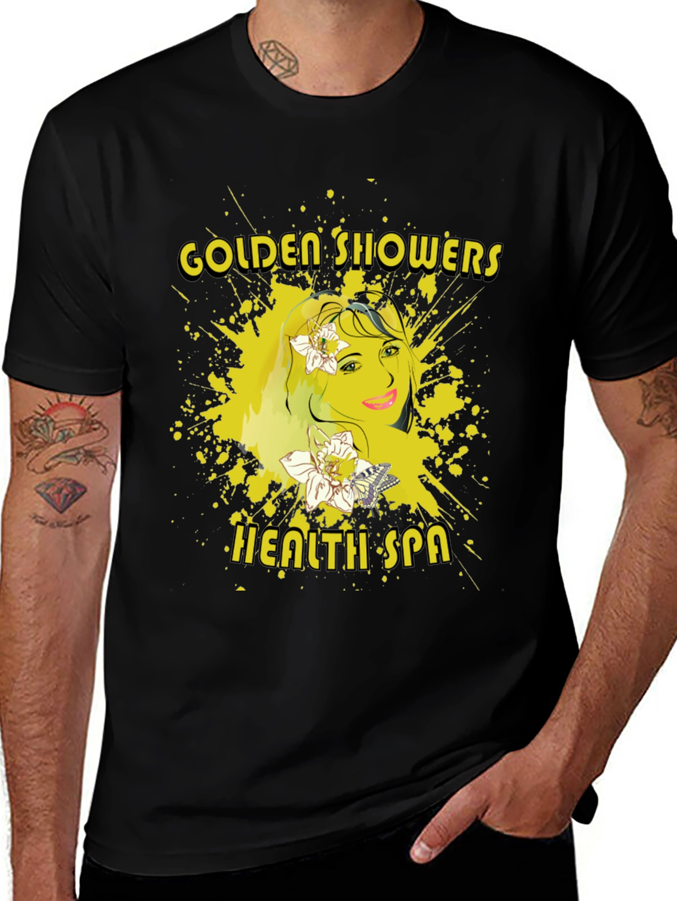 Variant 5 of Golden Showers Health Spa T-Shirt