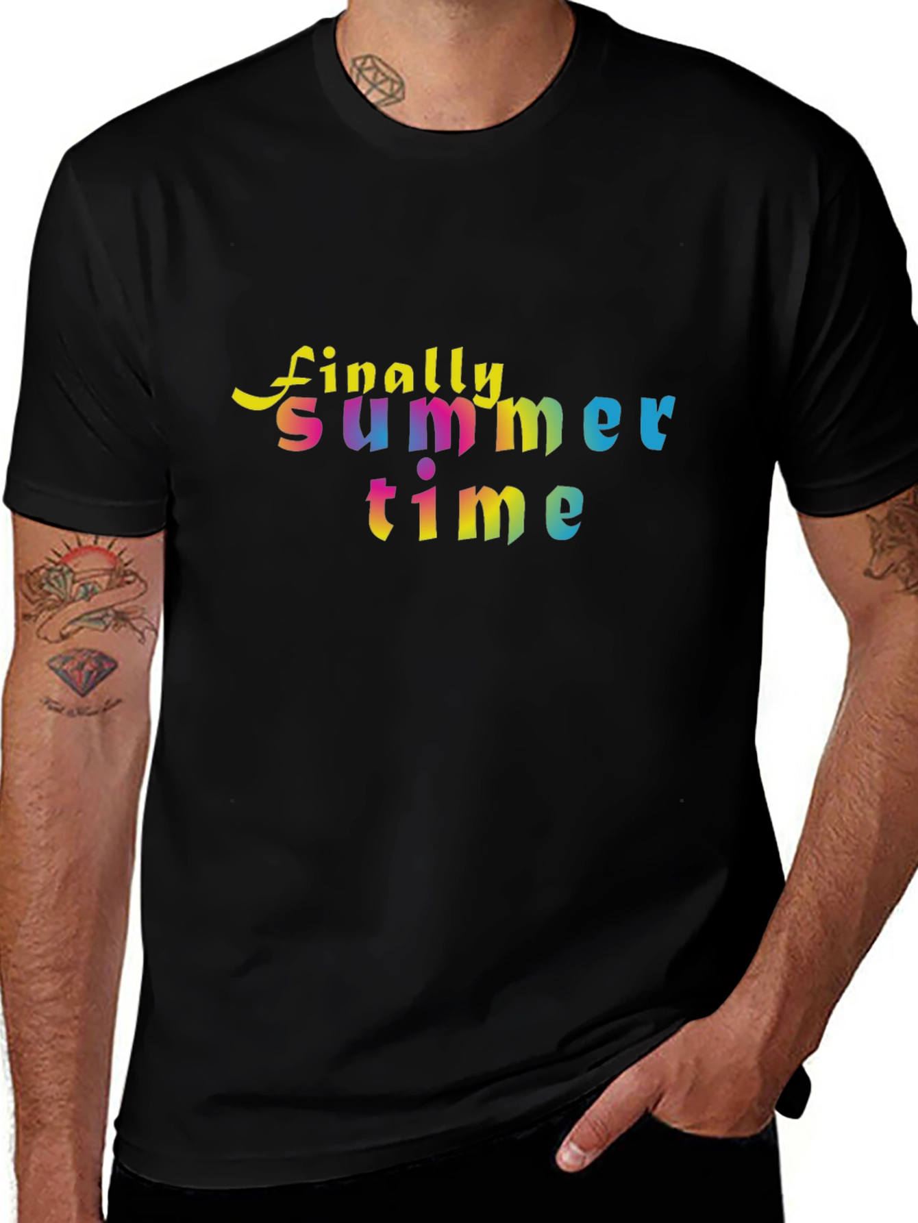 Variant 28 of Finally Summer Time Graphic T-Shirt