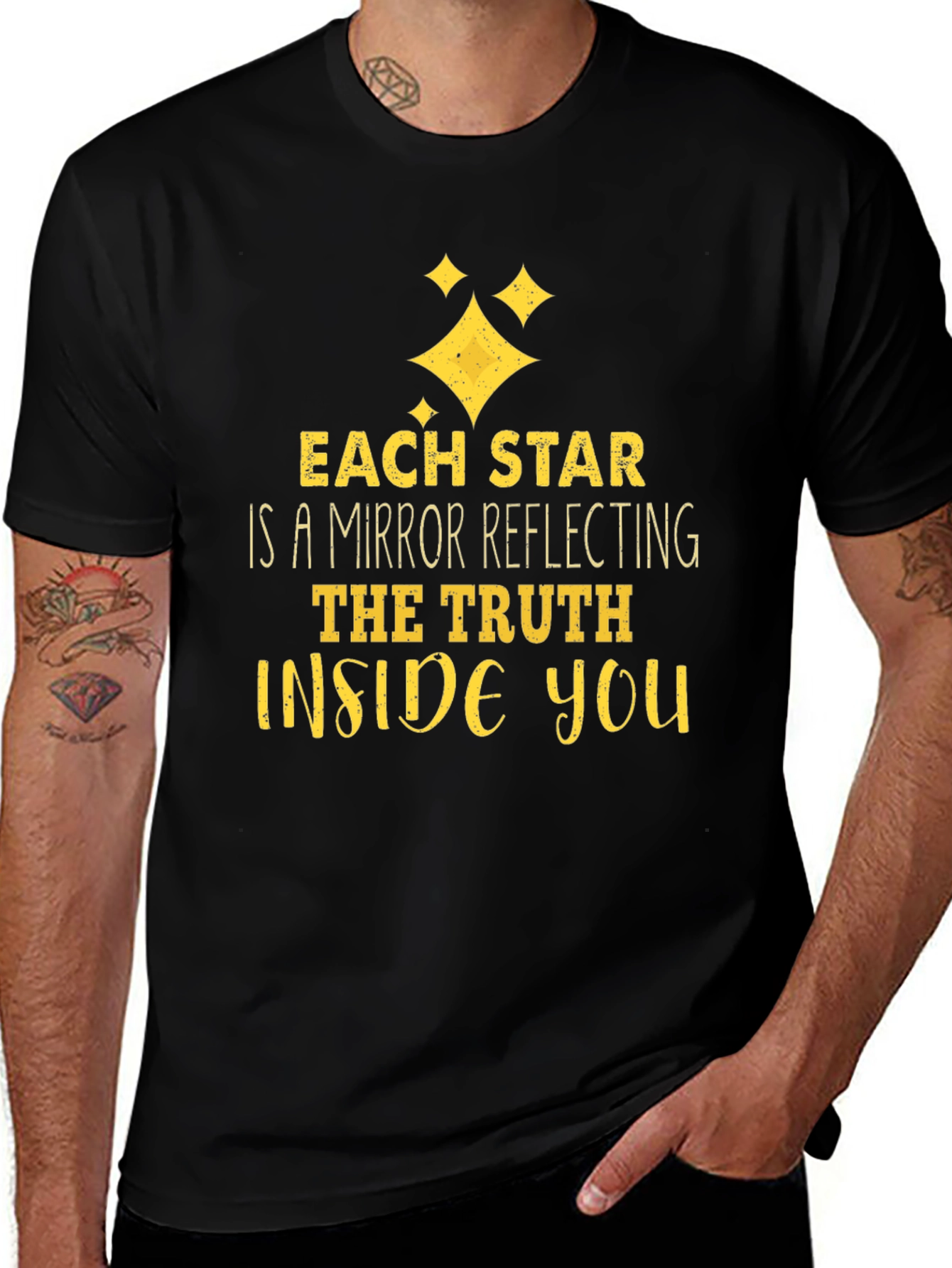 Variant 22 of Star Mirror Truth Inside T-Shirt - Premium Cotton Comfort