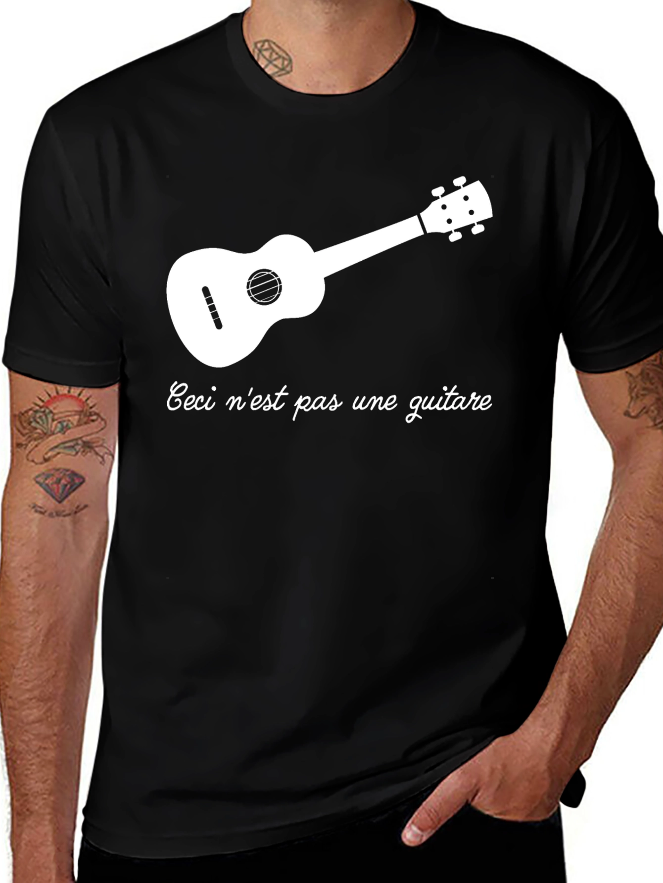 Variant 7 of Ceci N'est Pas Une Guitare T-Shirt