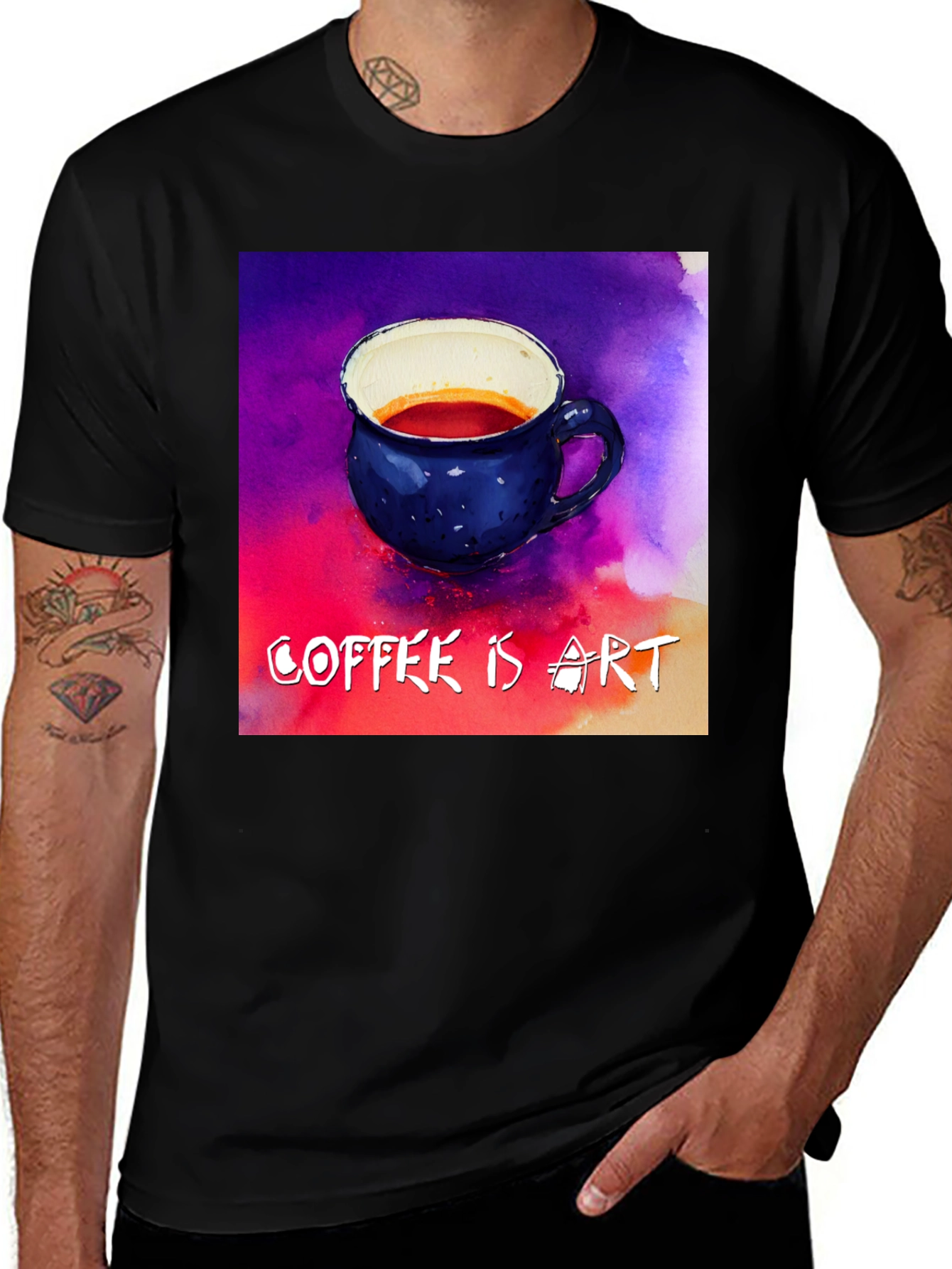 Variant 29 of Coffee is Art Graphic T-Shirt